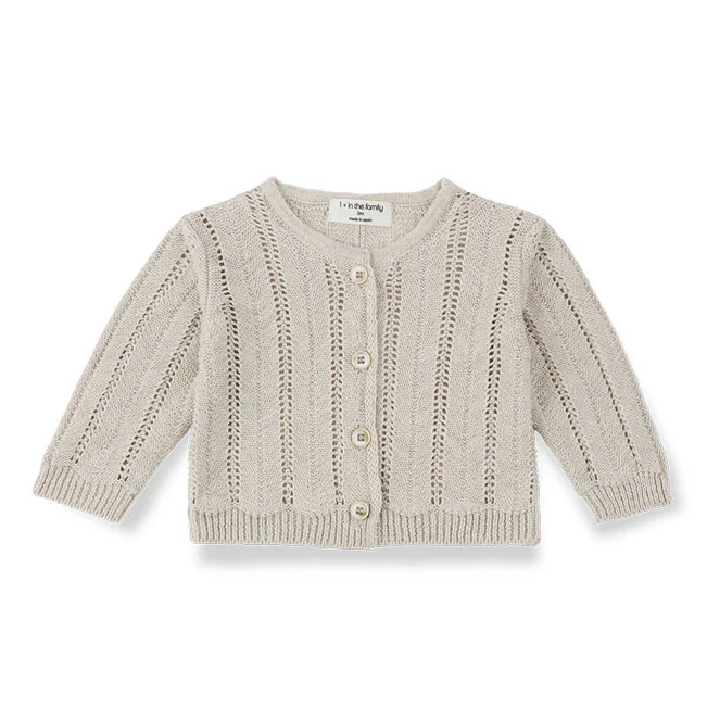 1+ In The Family Beige Xelida Baby Jacket
