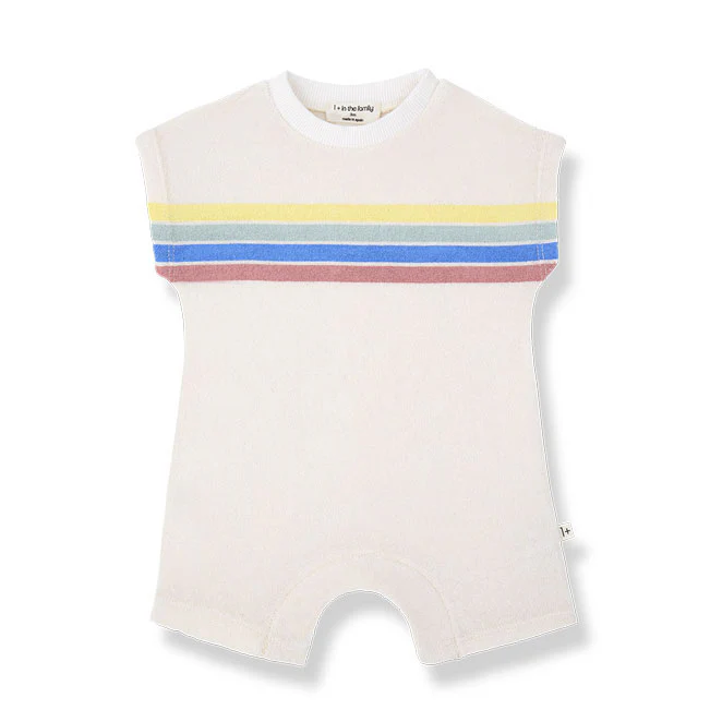 1+ In The Family Off White Campos Romper