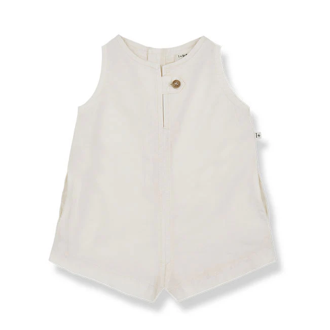 1+ in the Family  Off White Flora Romper