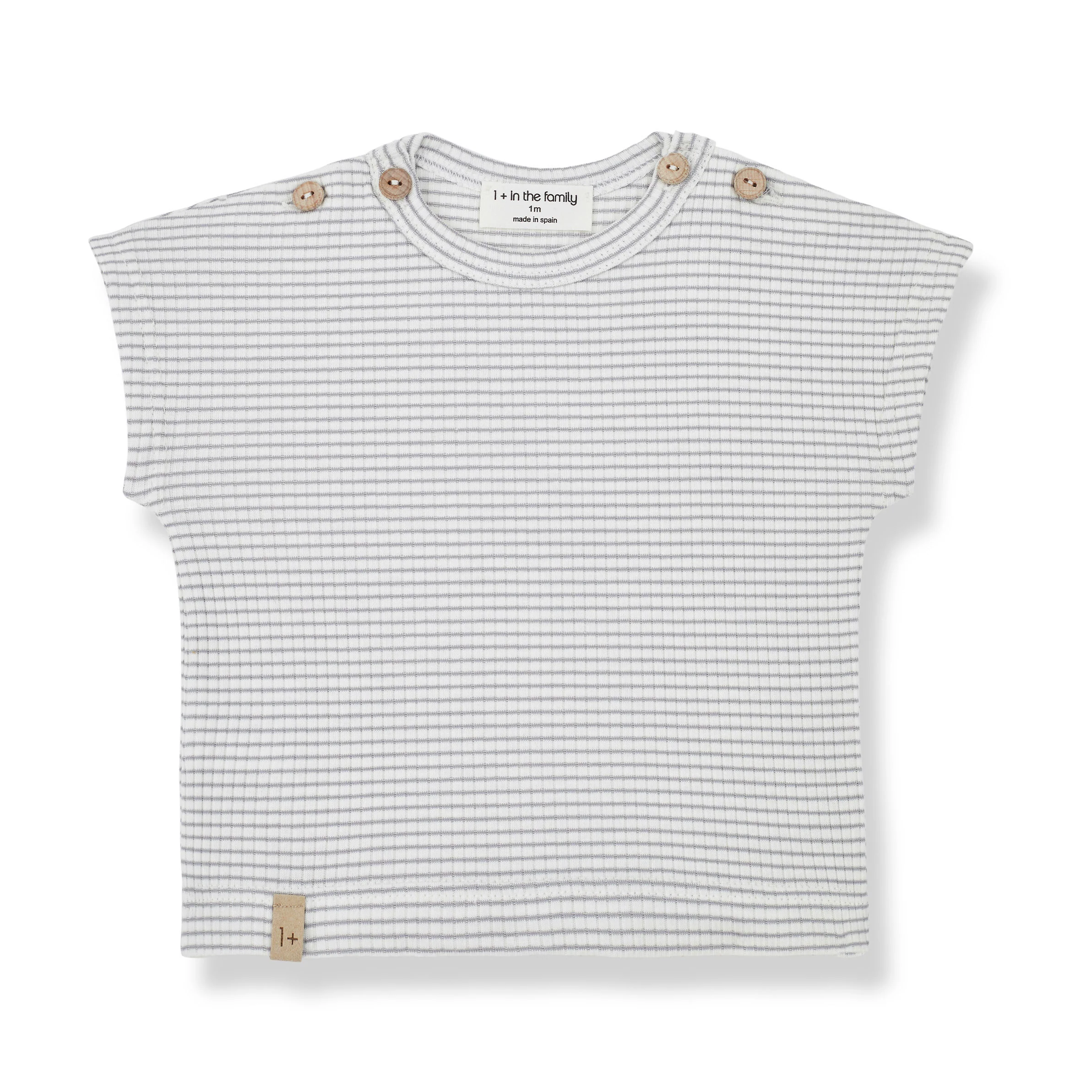 1+ In The Family Smoky-Ivory Jad Short Sleeve T-Shirt