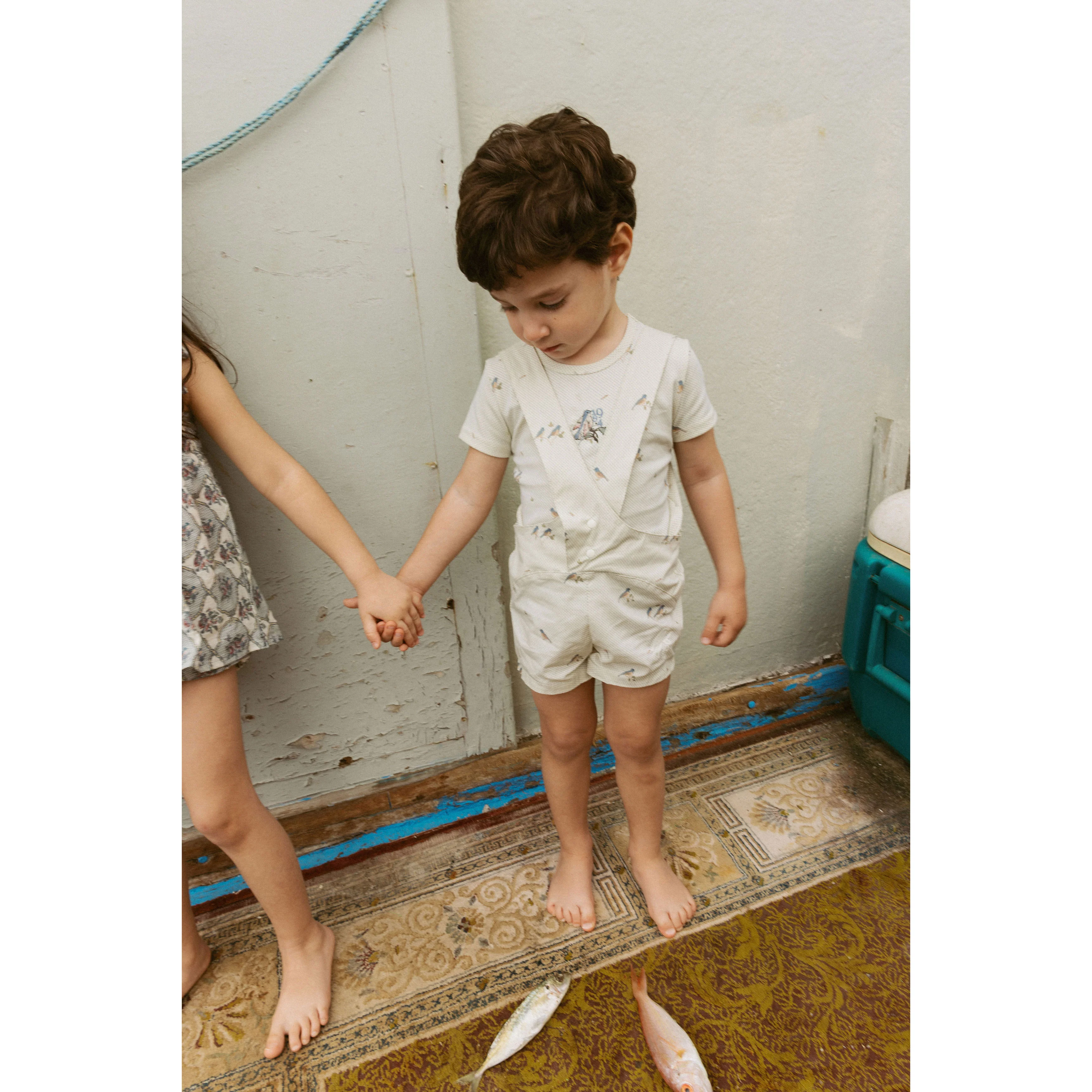 1984 Bird Printed Romper - Image 3