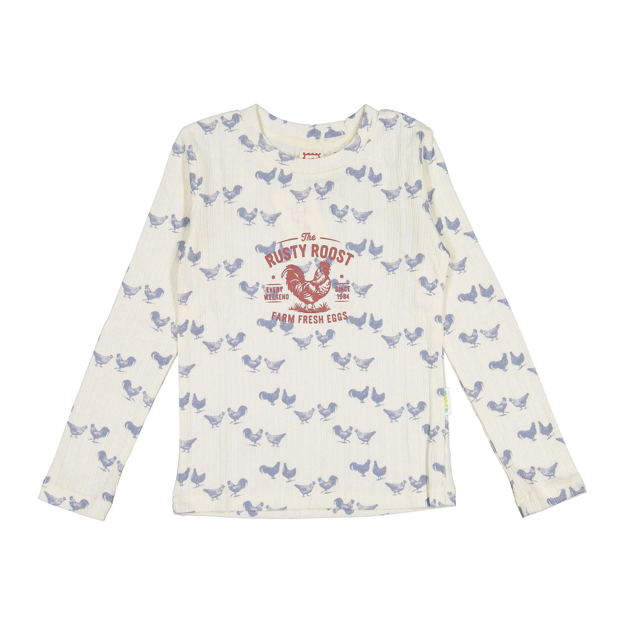 1984 Chicken Print Long Sleeve Tee