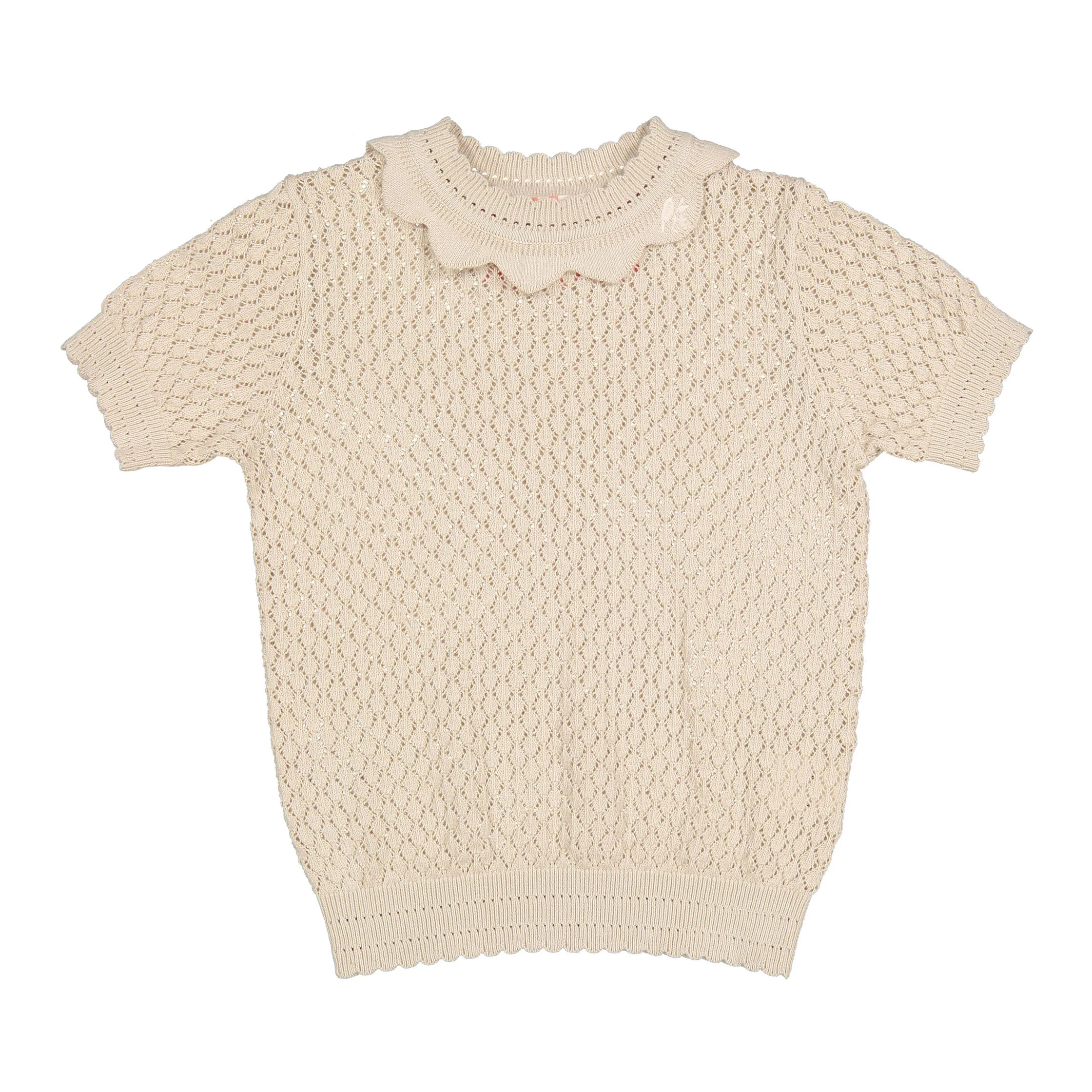 1984 Cream Pointelle Sweater