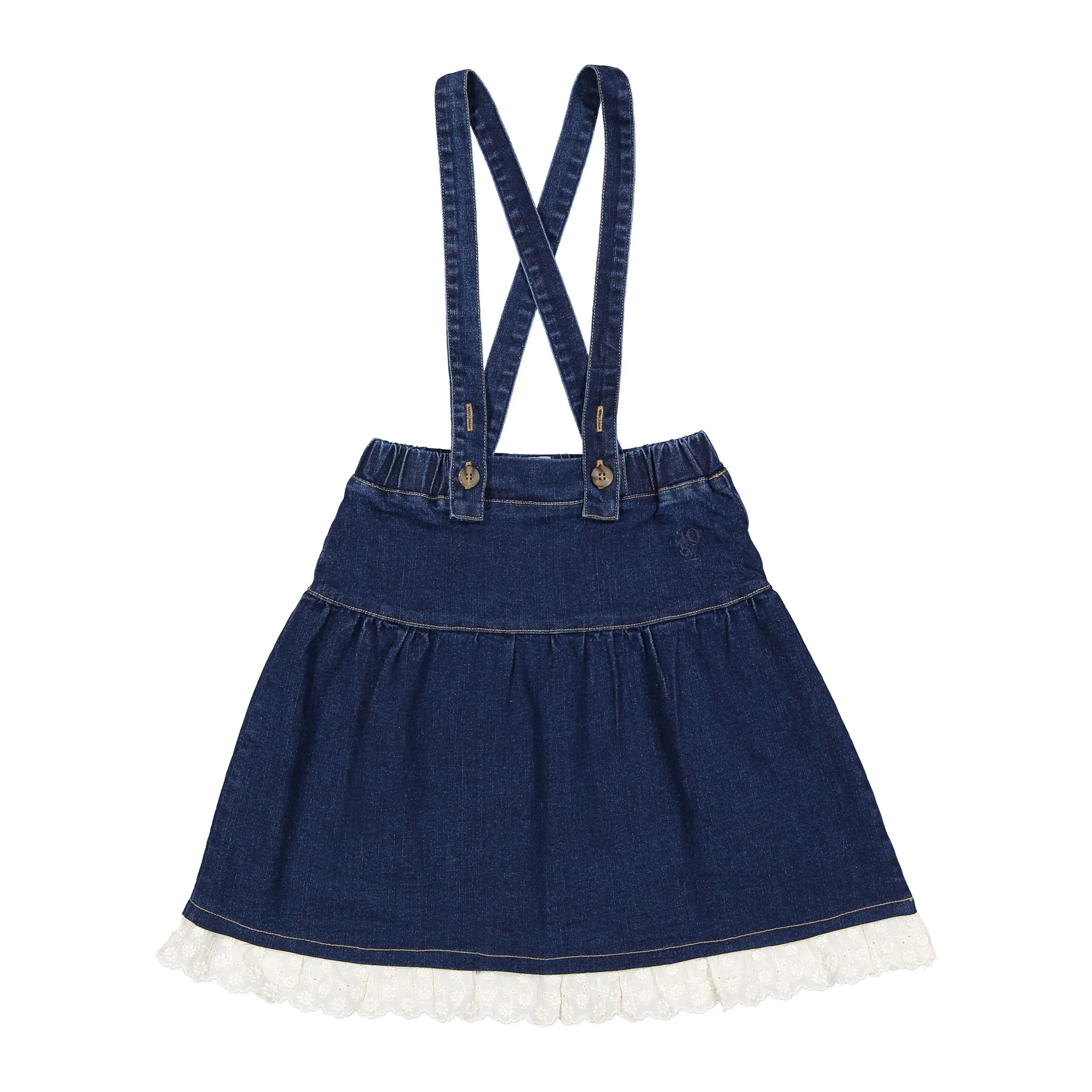 1984 Denim Suspender Skirt