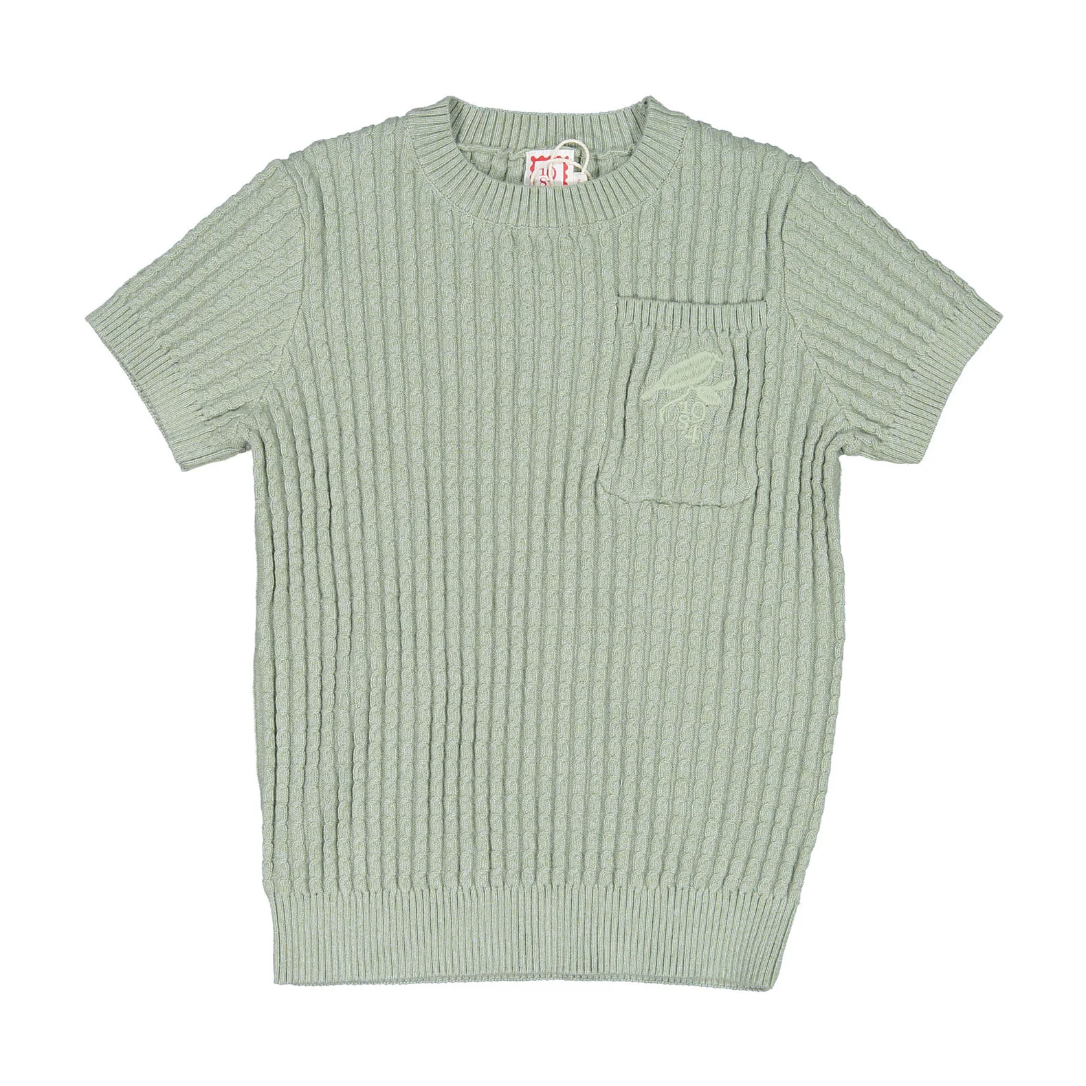 1984 Sage Cable Knit Sweater