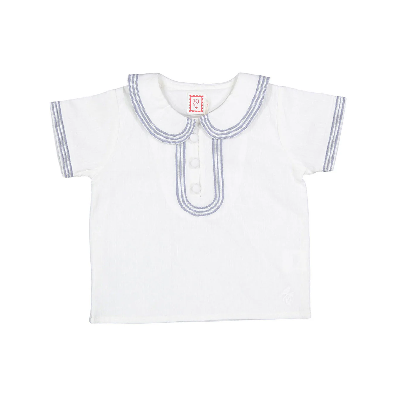 1984 White Embroidered Shirt