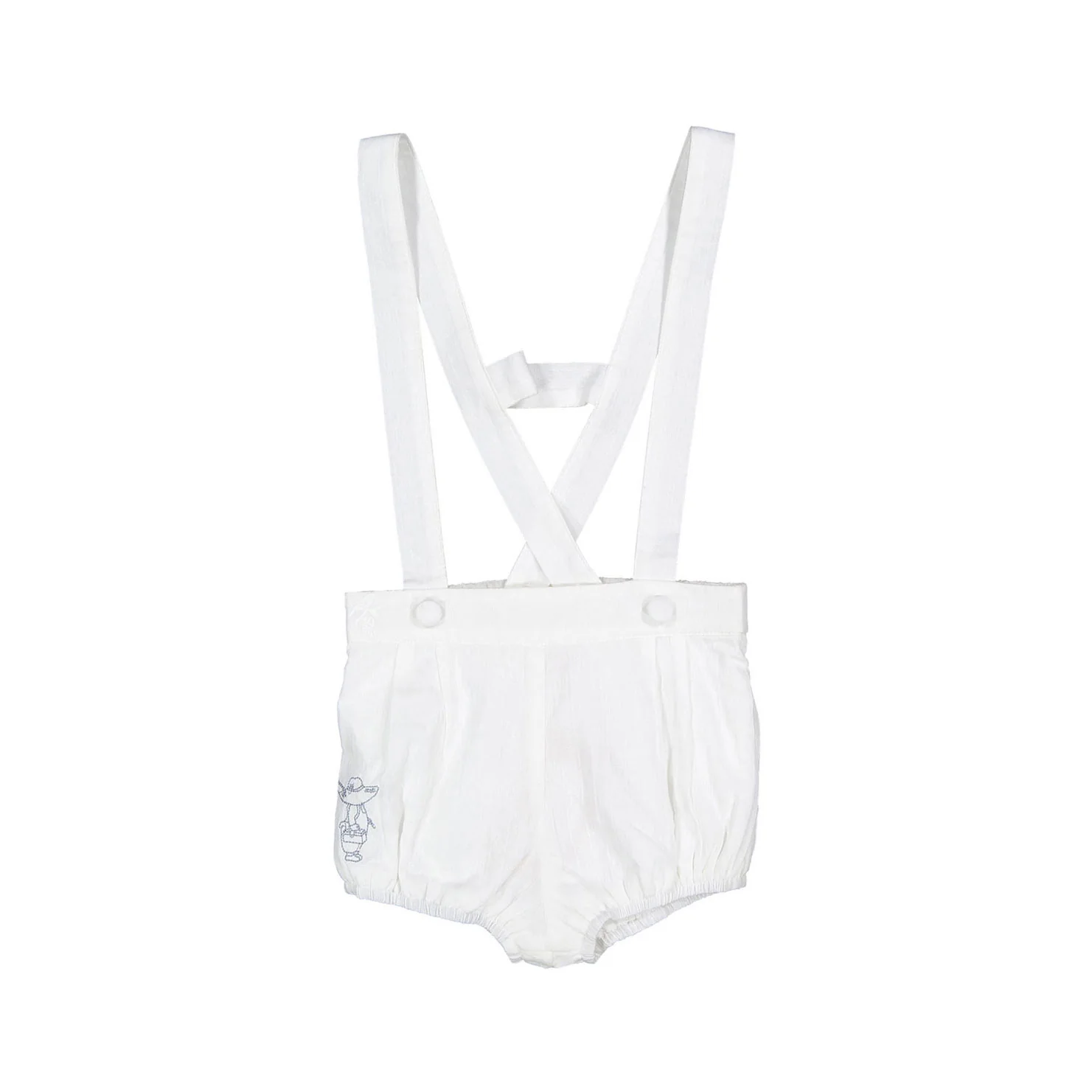 1984 White Embroidered Suspender Bloomer