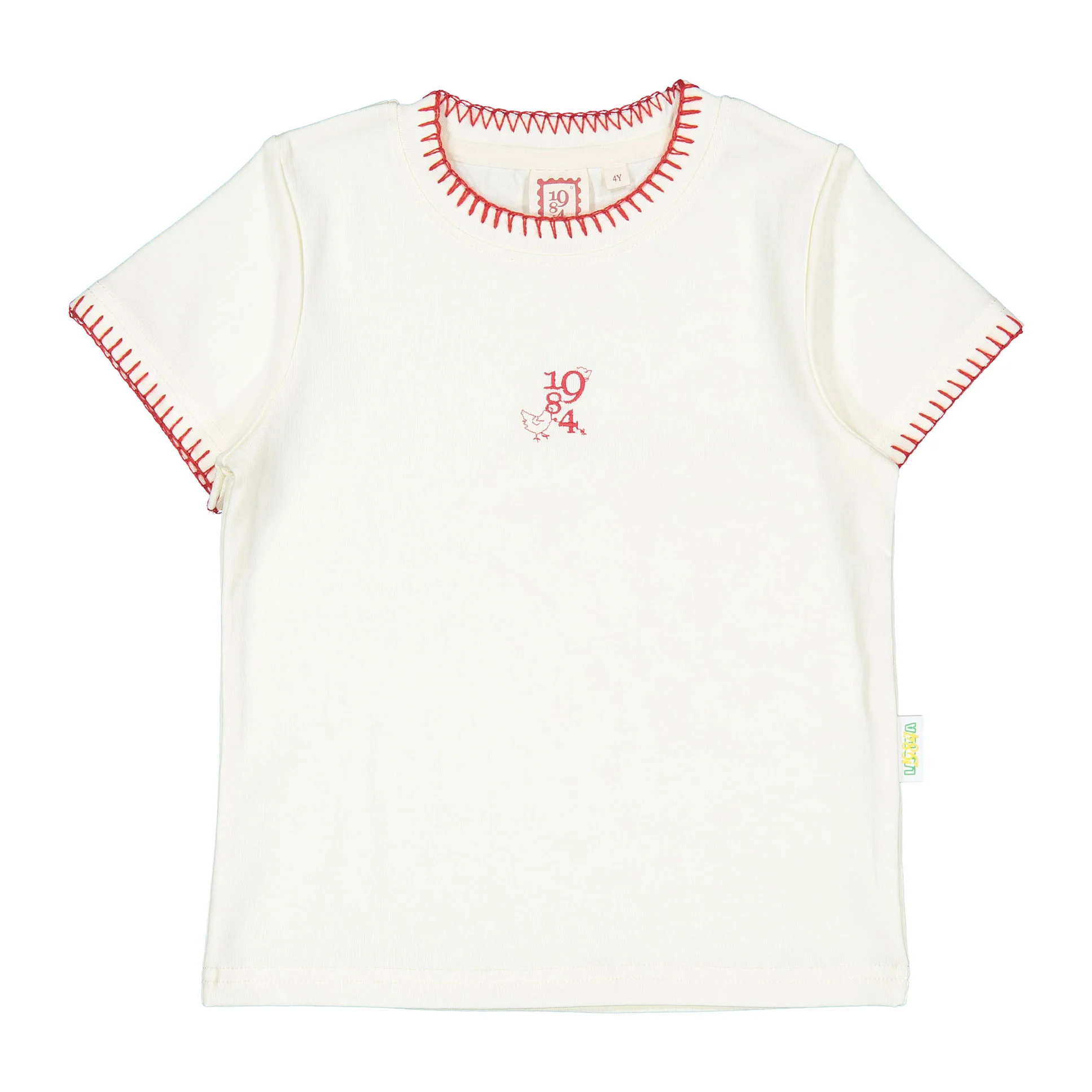 1984 White Stitched Tee