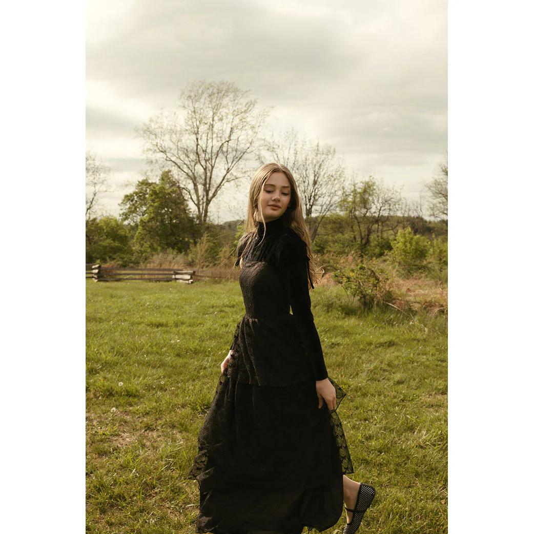 A4 Black Lace Jumper - Image 3