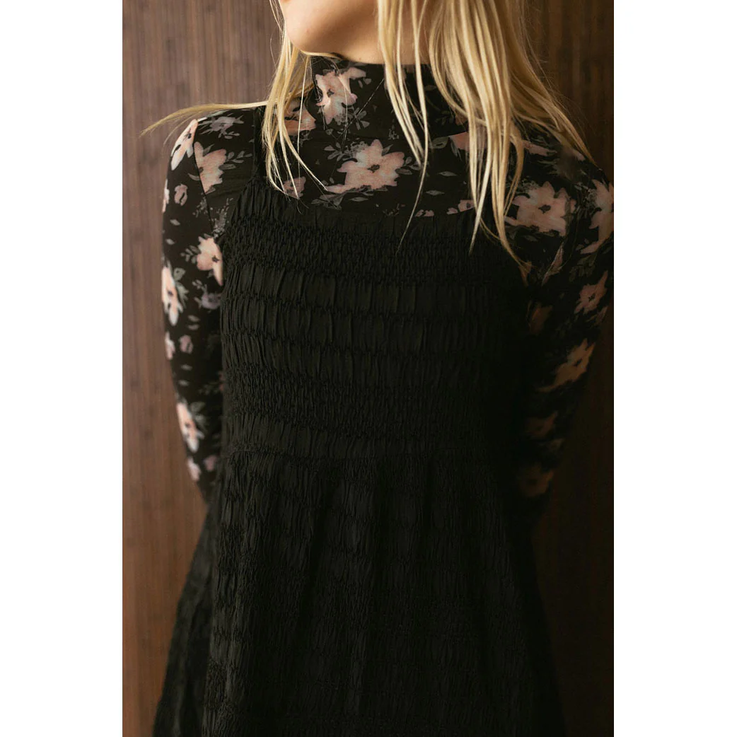 and tmrw Black Velvet Lines Maxi Jumper - Image 4