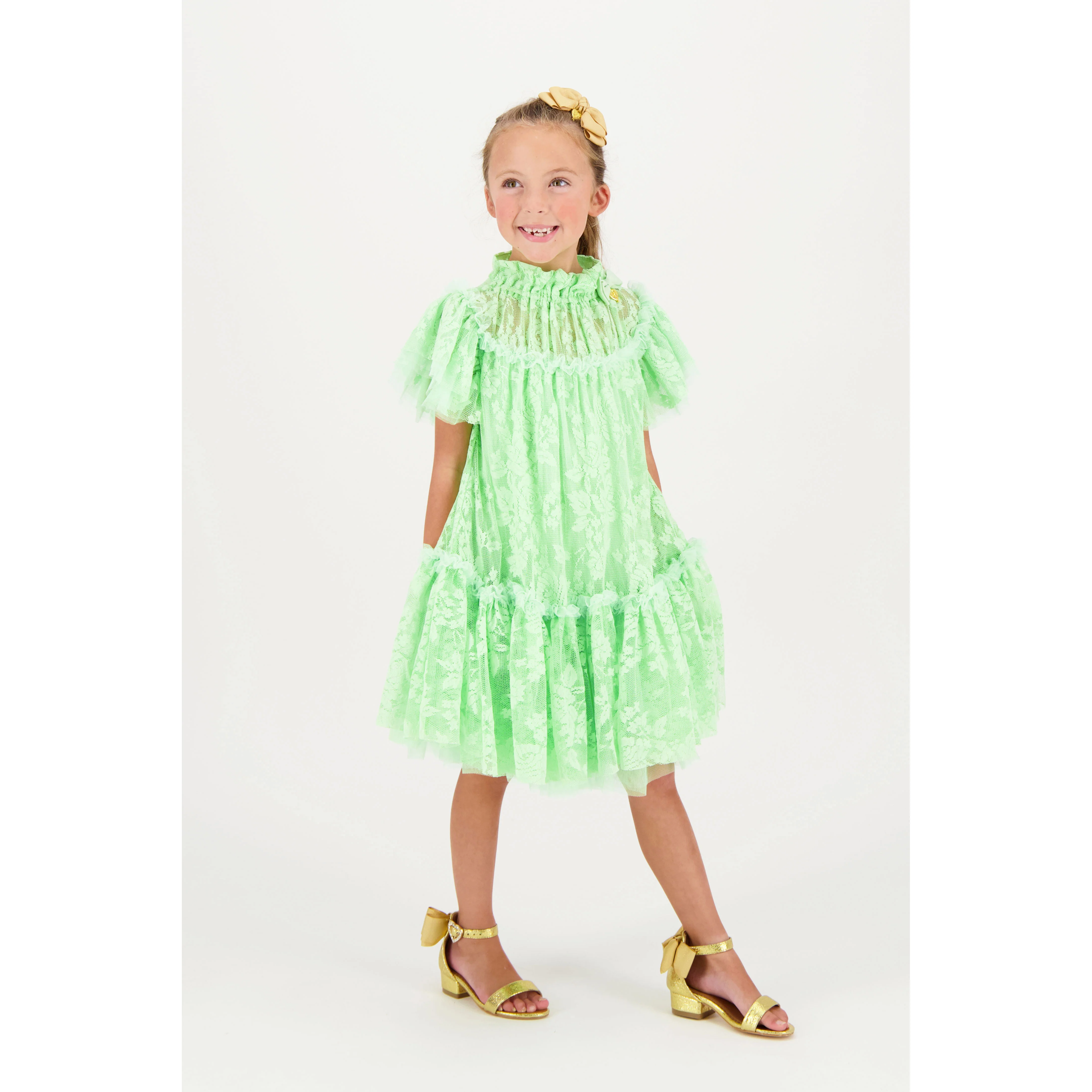 Angels Face Green Vida Lace Dress - Image 2