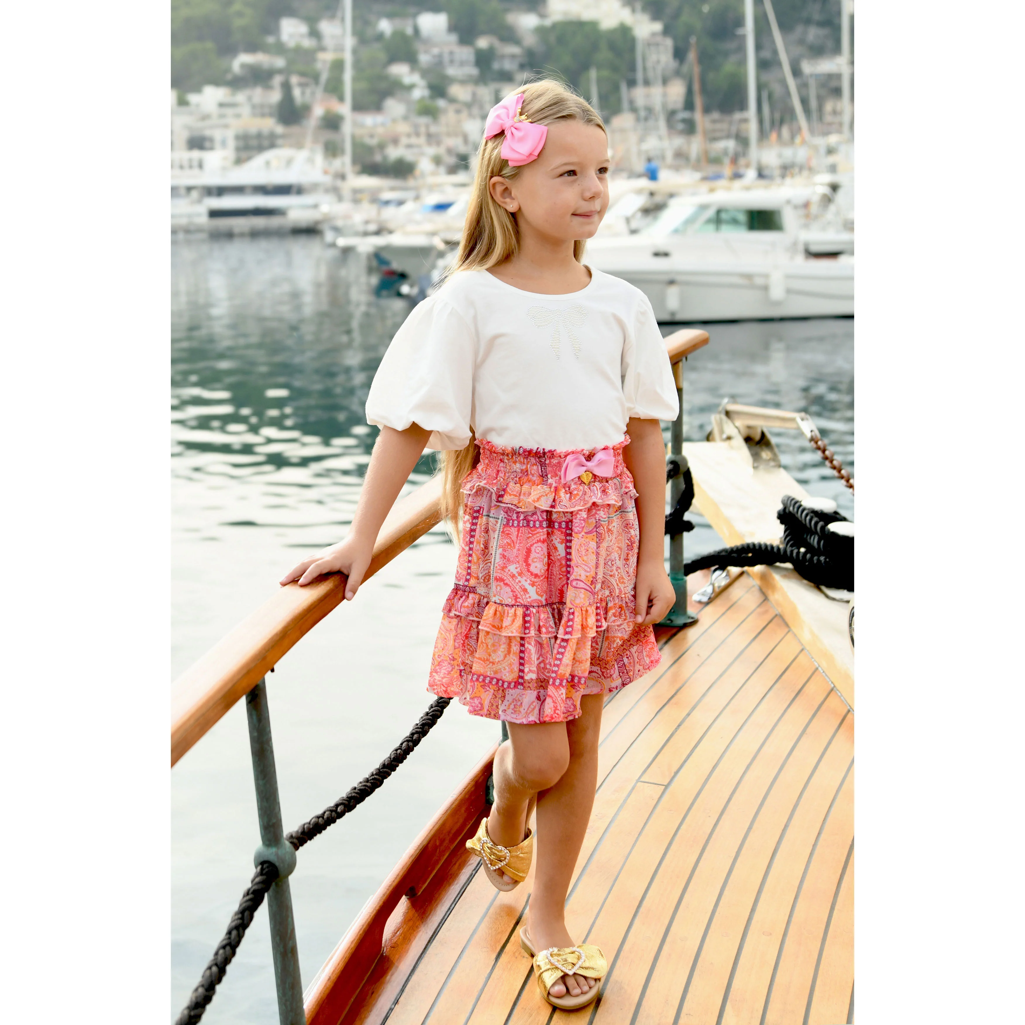 Angels Face Pink Tabatha Paisley Skirt - Image 2