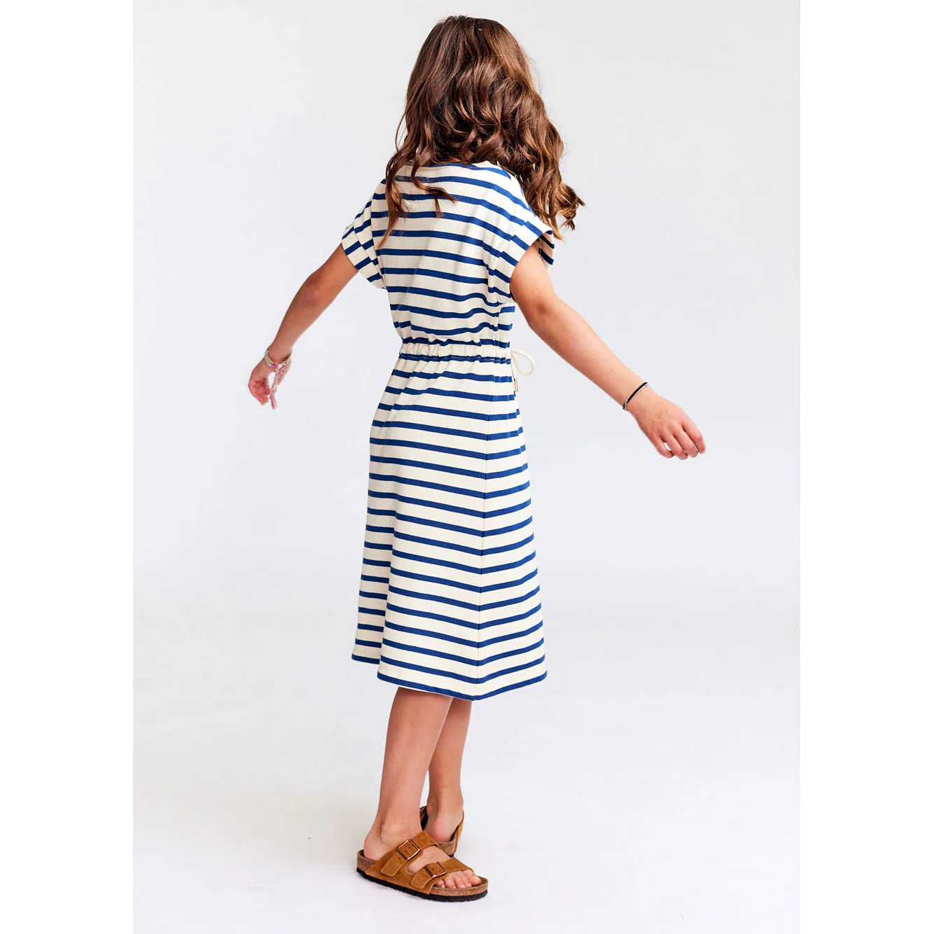 AO76 Estate Blue Striped Lumi Dress - Image 4