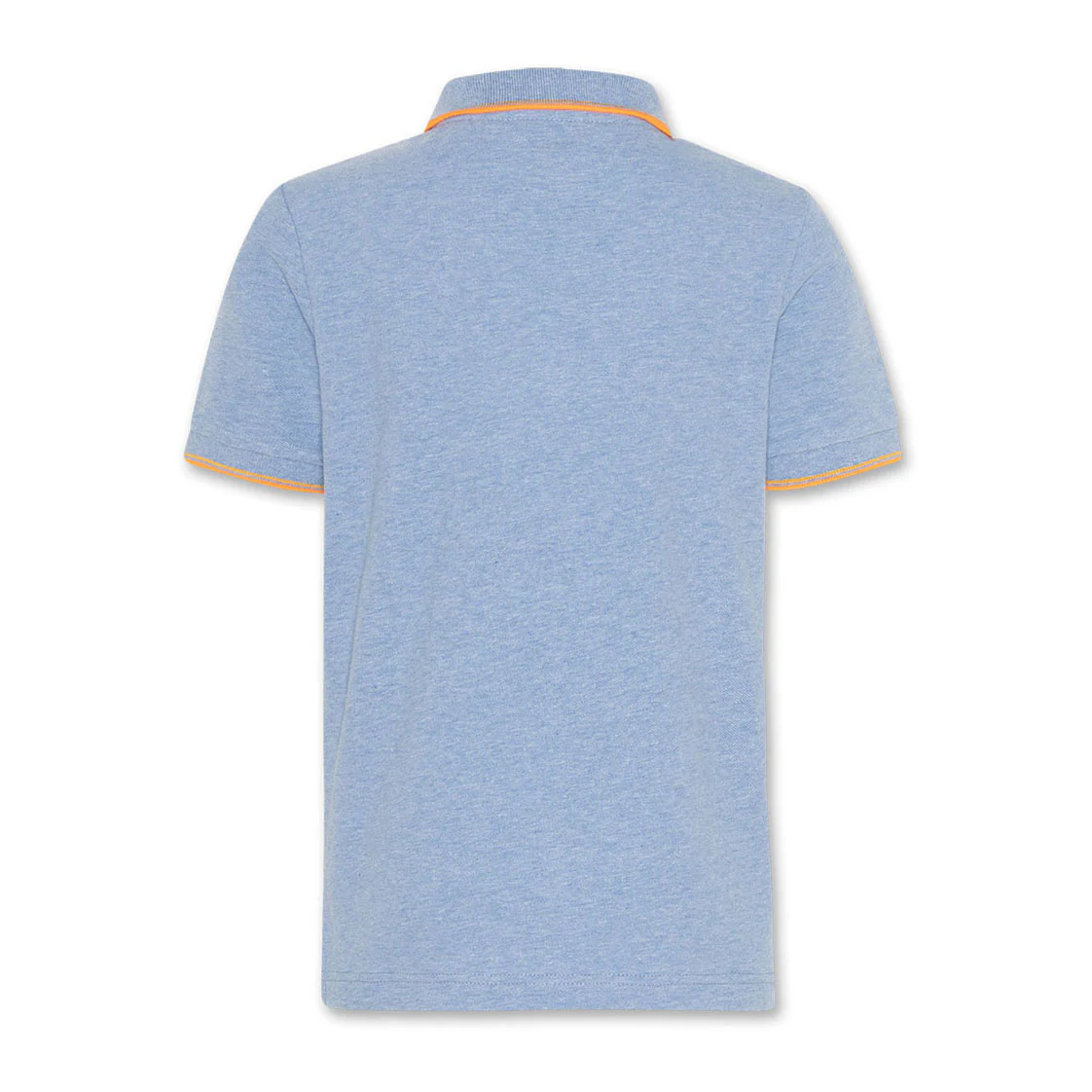 AO76 Heather Blue Carter Logo Polo - Image 2