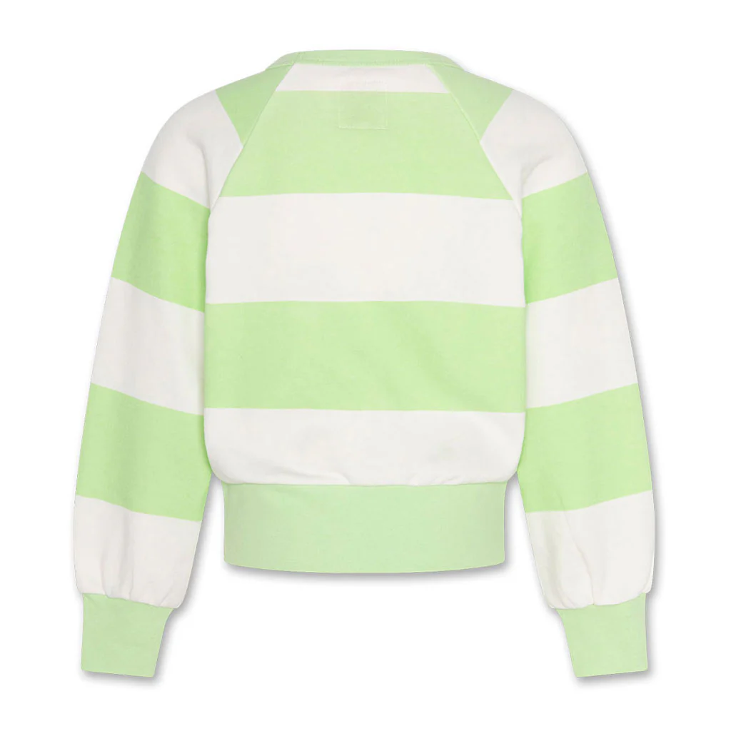 AO76 Light Green Big Stripe Aya Sweater - Image 2