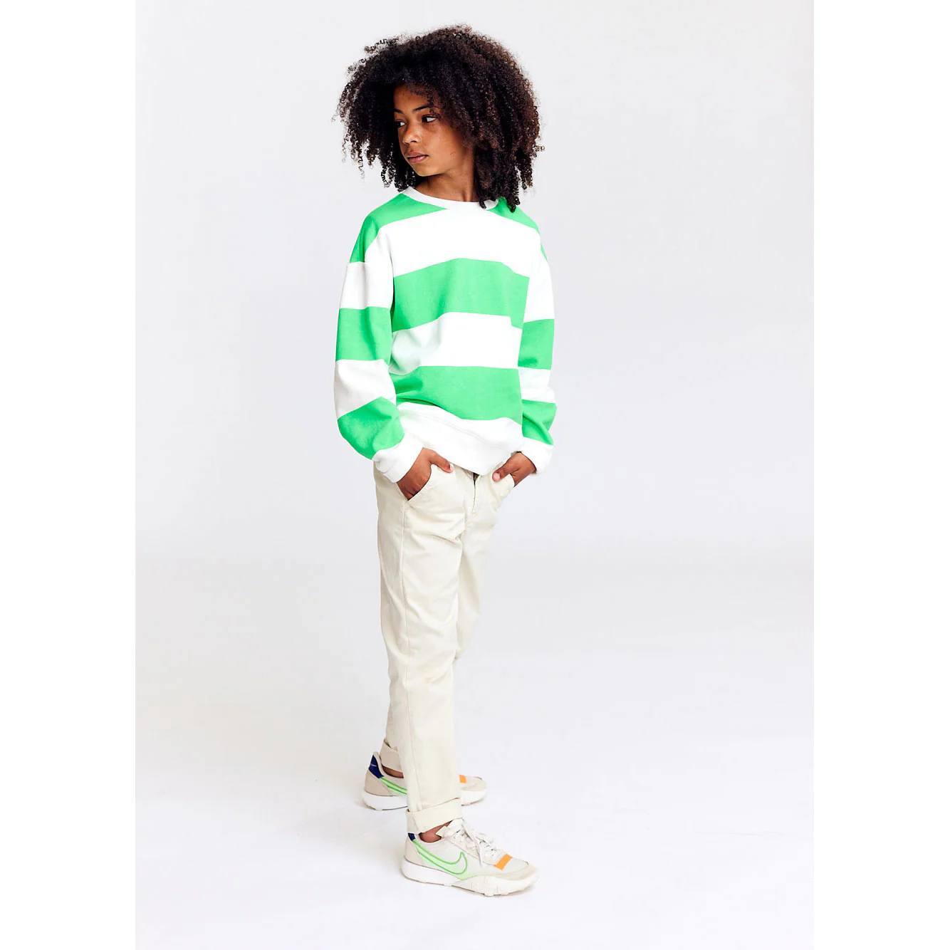 AO76 Natural Big Stripes Oscar Pullover - Image 2