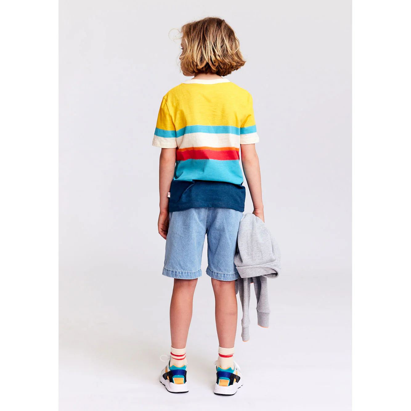 AO76 Natural Stripes Vintage Mat T-Shirt - Image 4