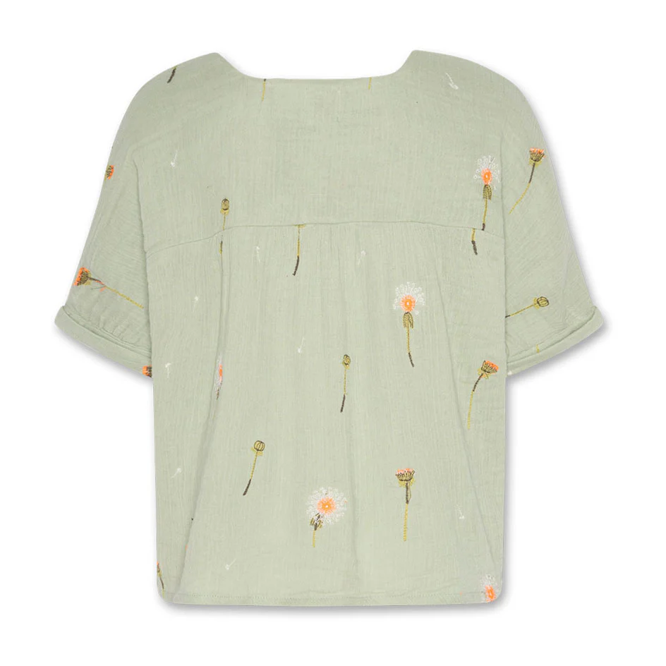 AO76 Quiet Green Dandelion Freida Shirt - Image 2