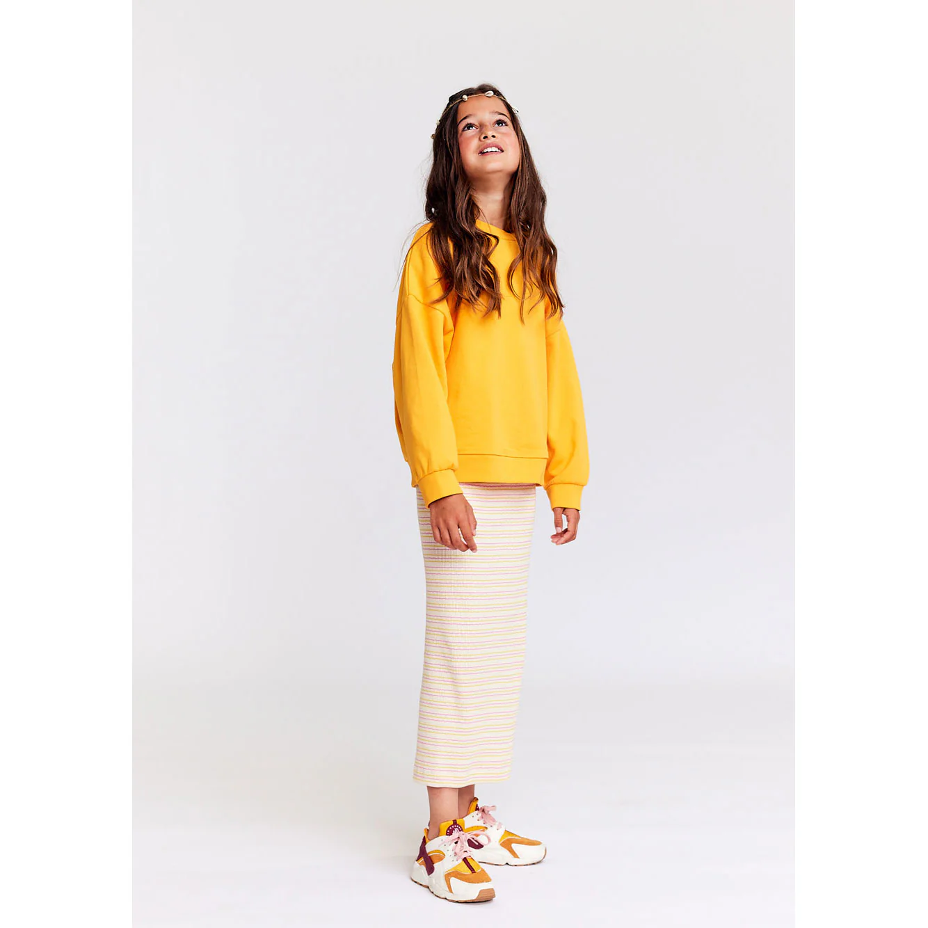 AO76 Sun Orange Logo Violeta Sweatshirt - Image 2