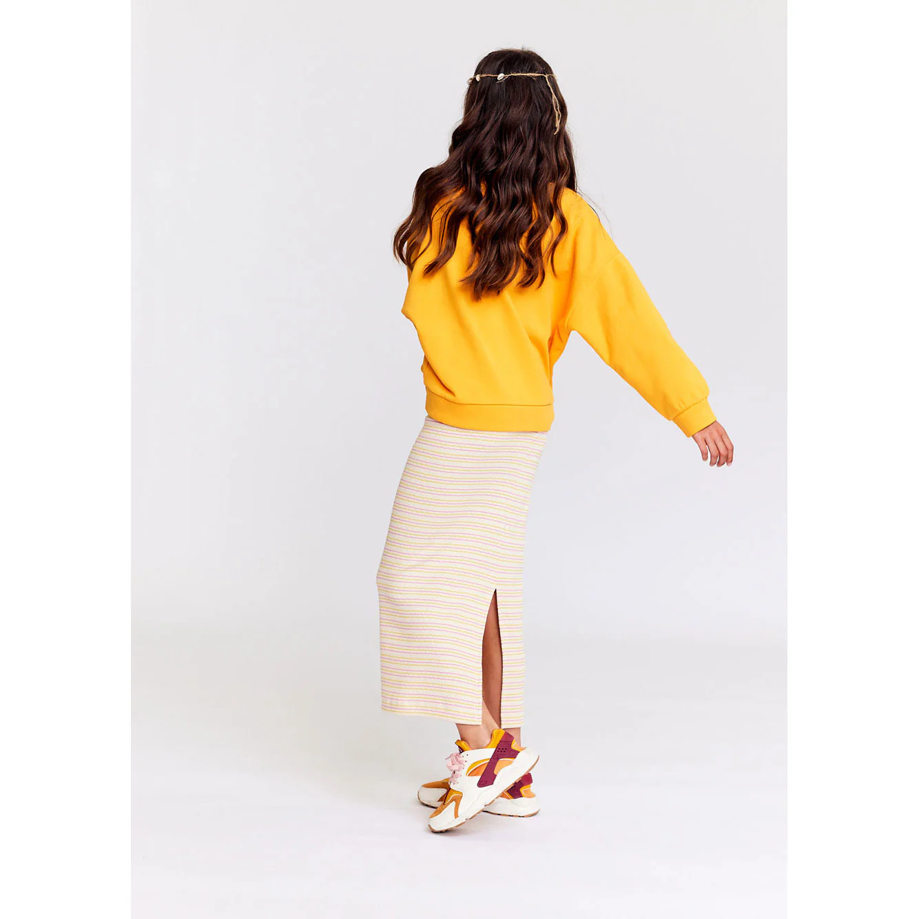 AO76 Sun Orange Logo Violeta Sweatshirt - Image 4