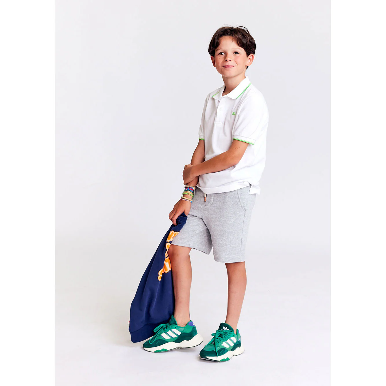 AO76 White Carter Logo Polo - Image 2