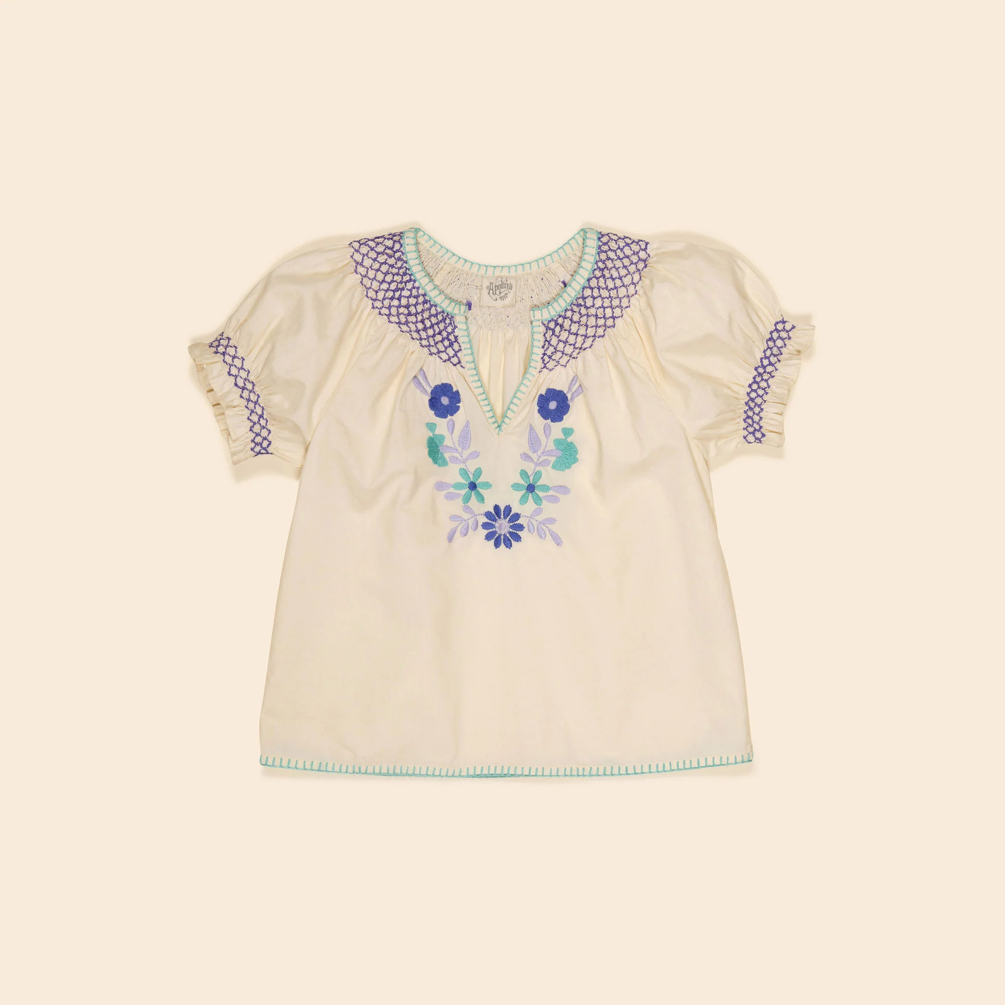 Apolina Cream Pol Blouse
