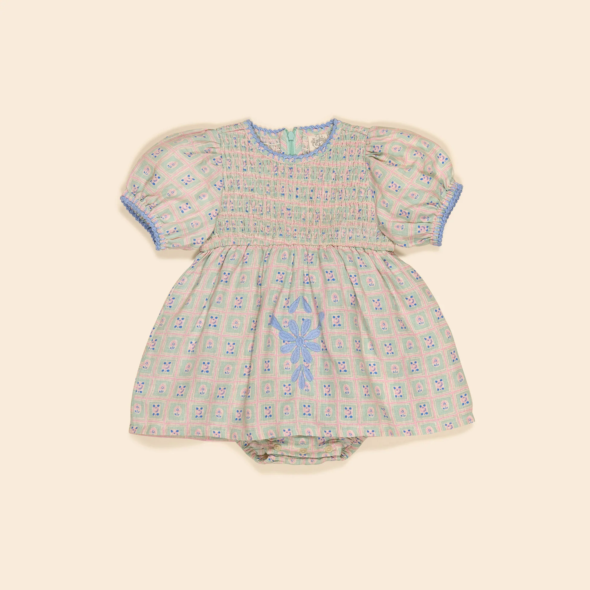 Apolina Rosepanel Mint Baby Noemie Dress