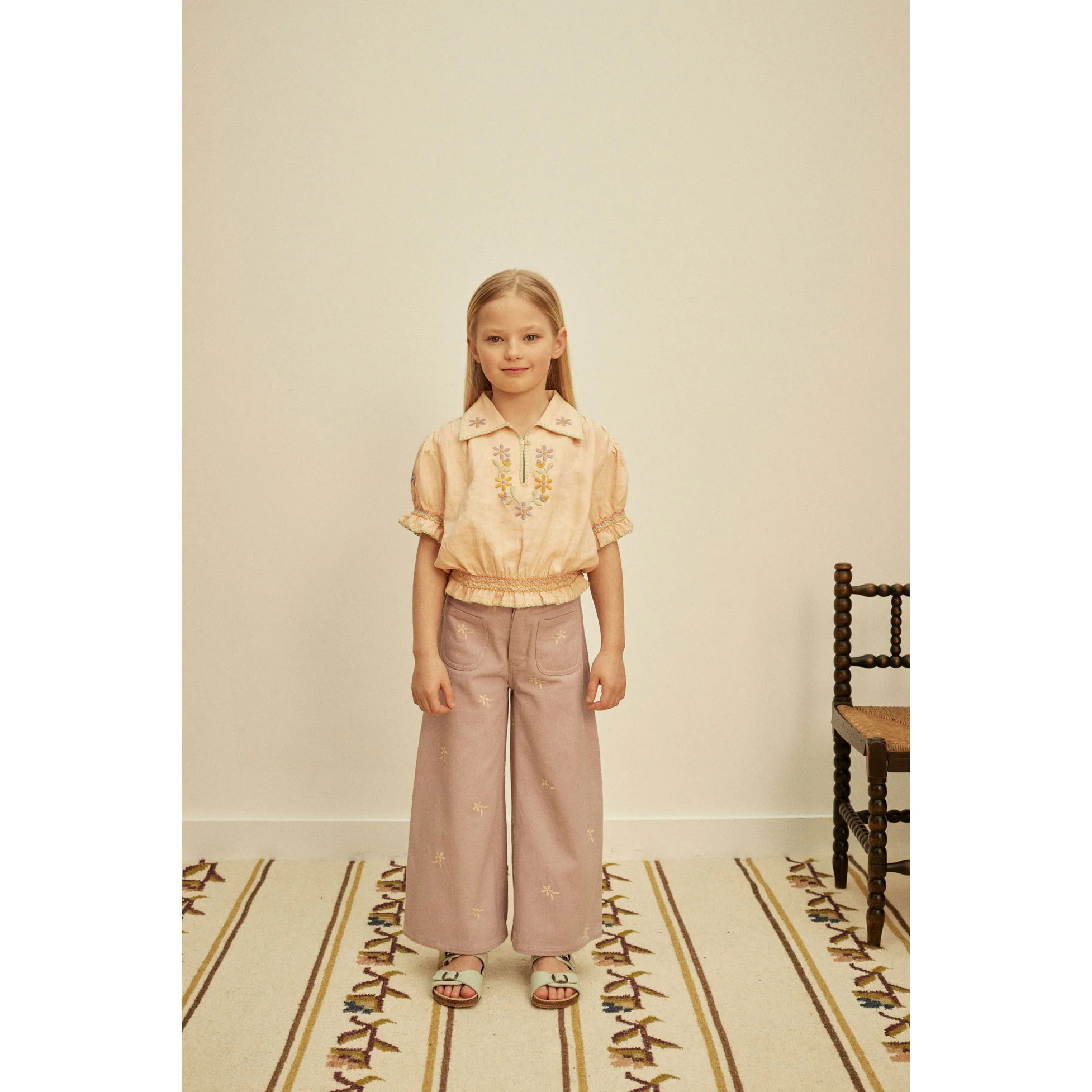 Apolina Satin Pink Valerie Blouse - Image 2