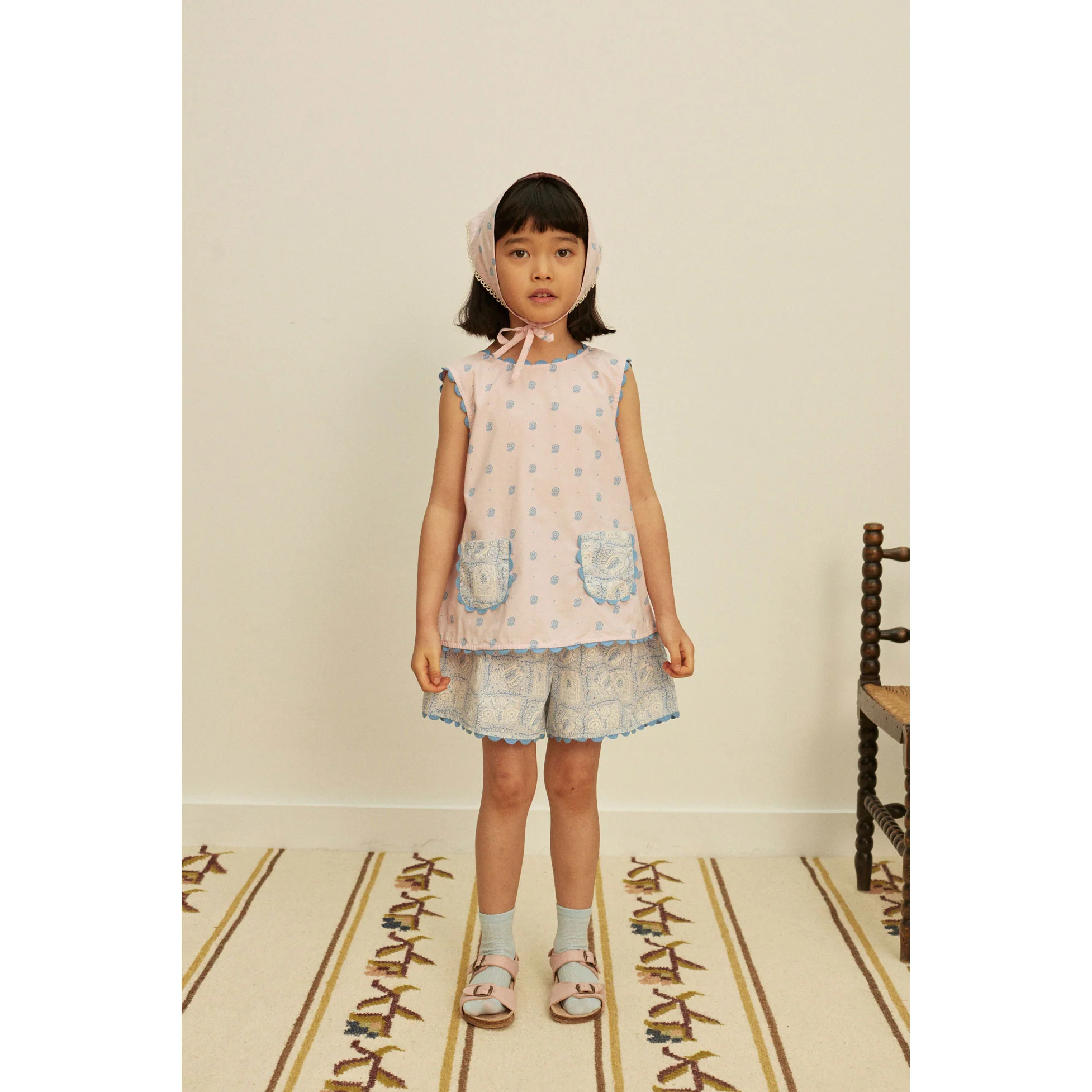 Apolina Studio Calico Pink/Studio Floral Juni Short Set - Image 2