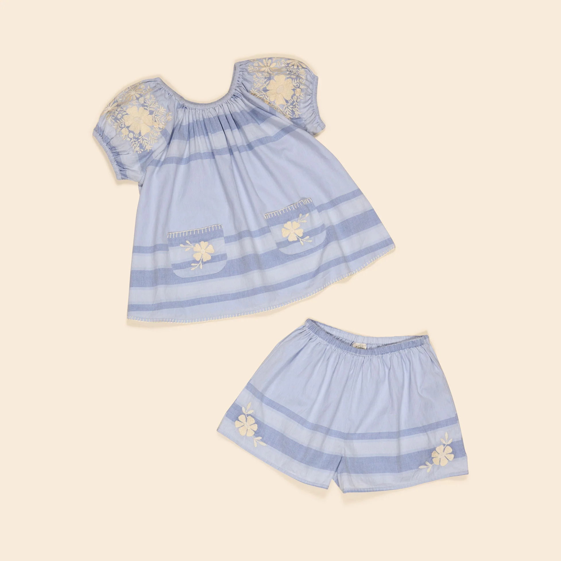 Apolina Summerhouse Stripe Barbara Short Set