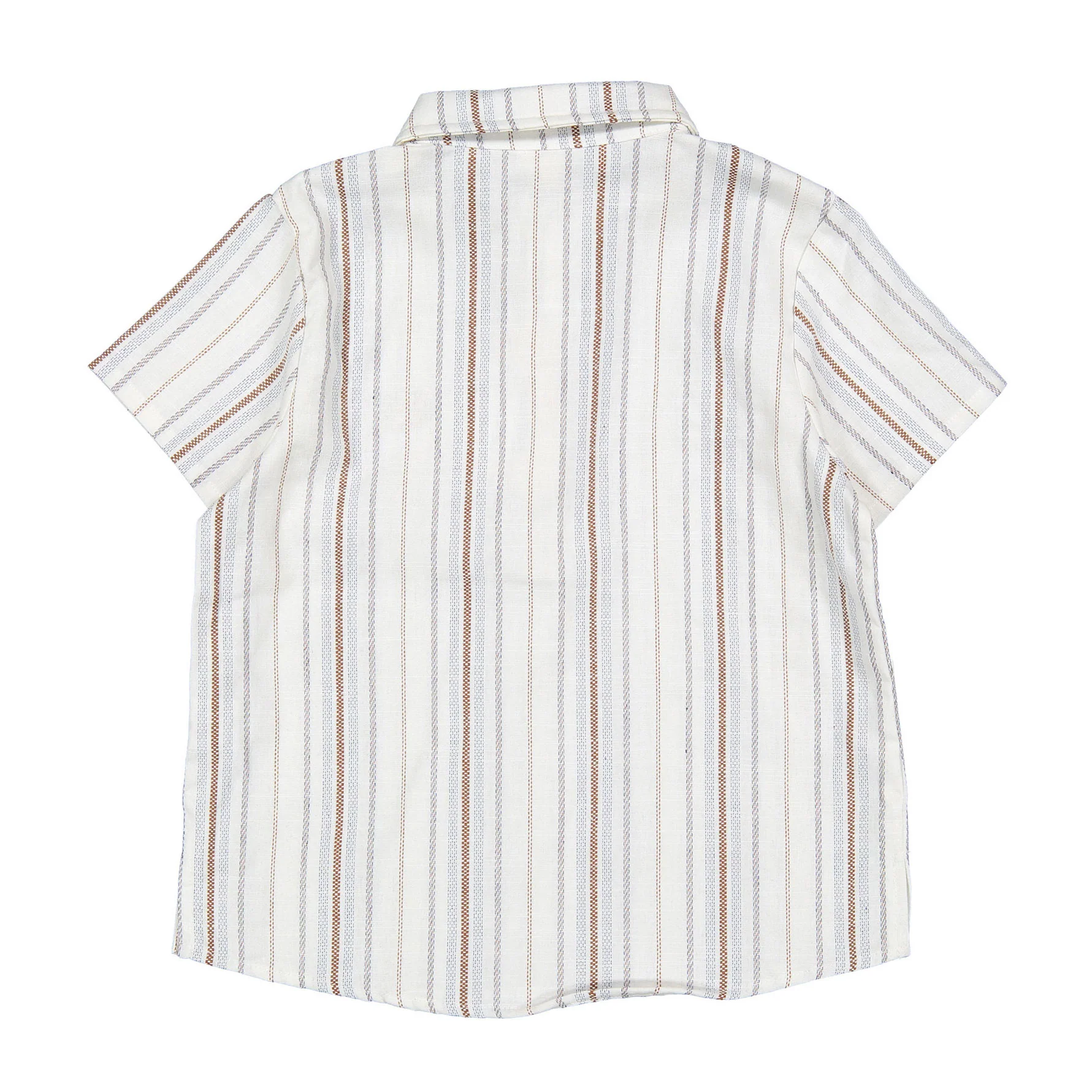 Arza Brown Stripe Collar Tunic - Image 3