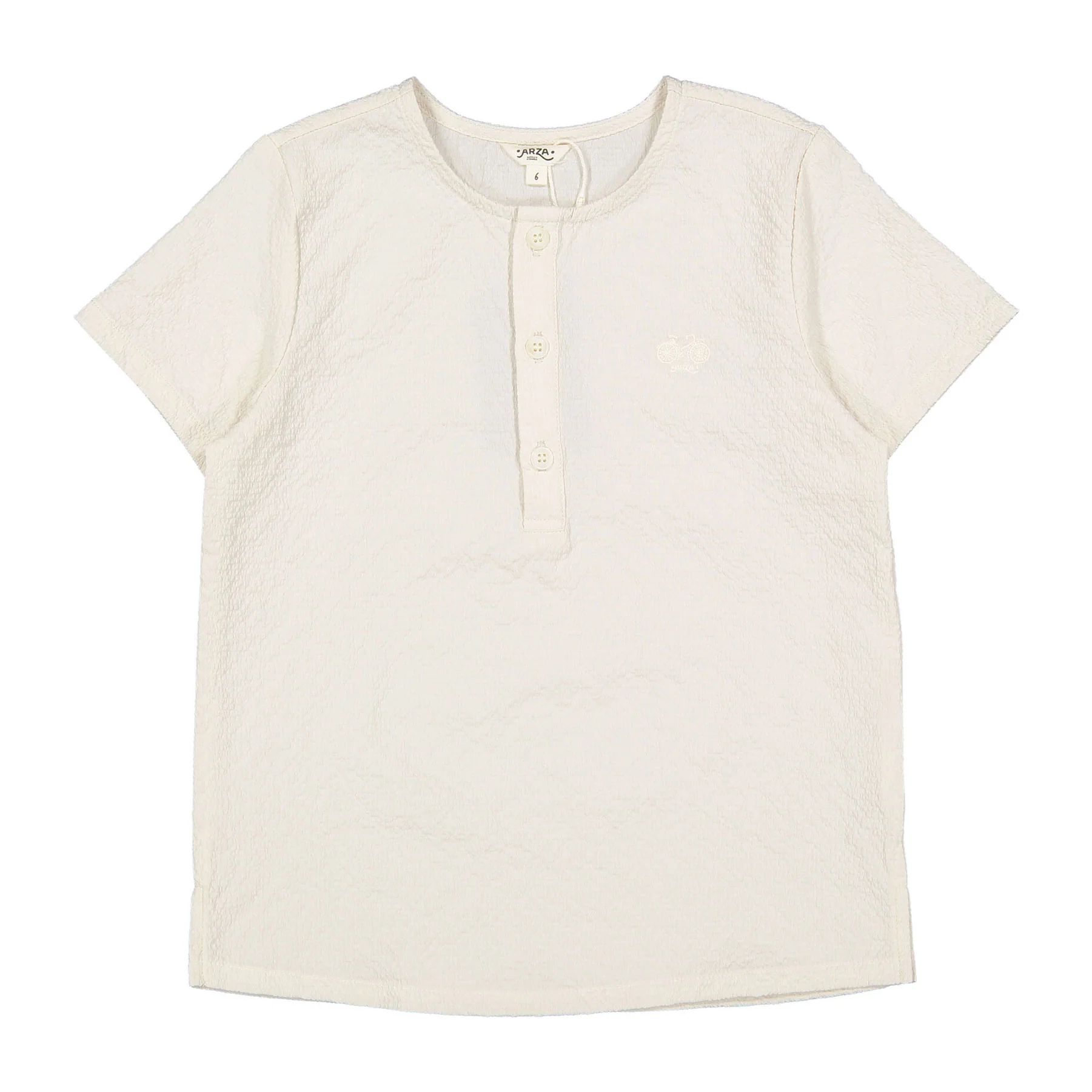 Arza Cream Textured Tunic