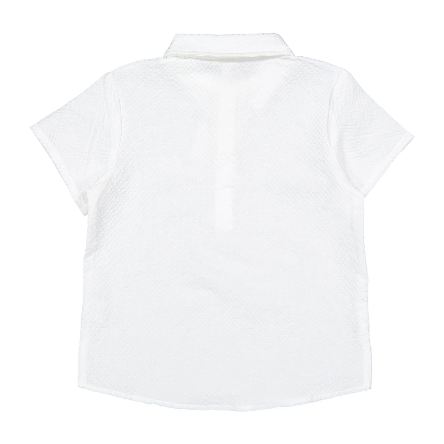 Arza White Textured Collar Tunic - Image 3