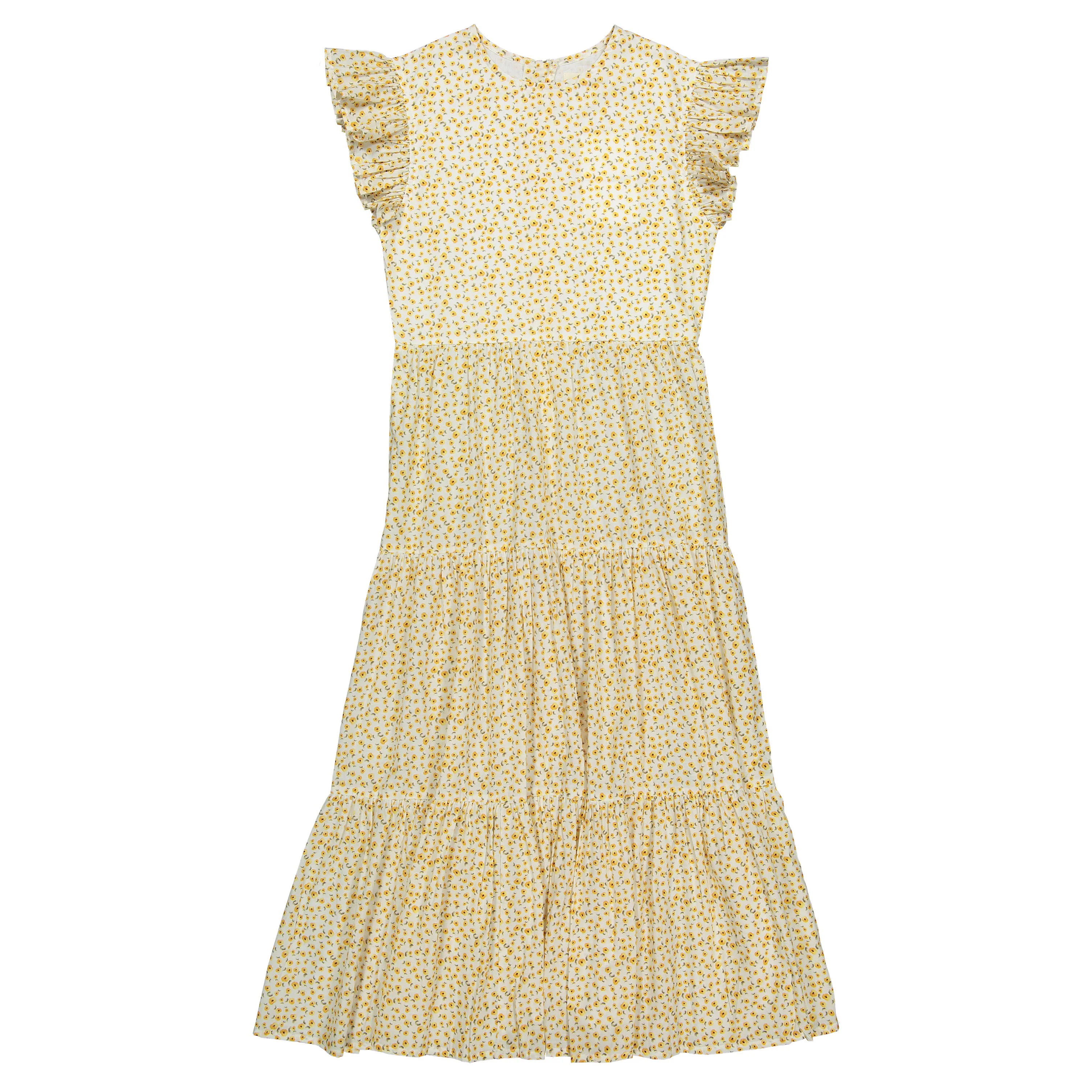Atelier Parsmei Yellow Backless Maxi Dress