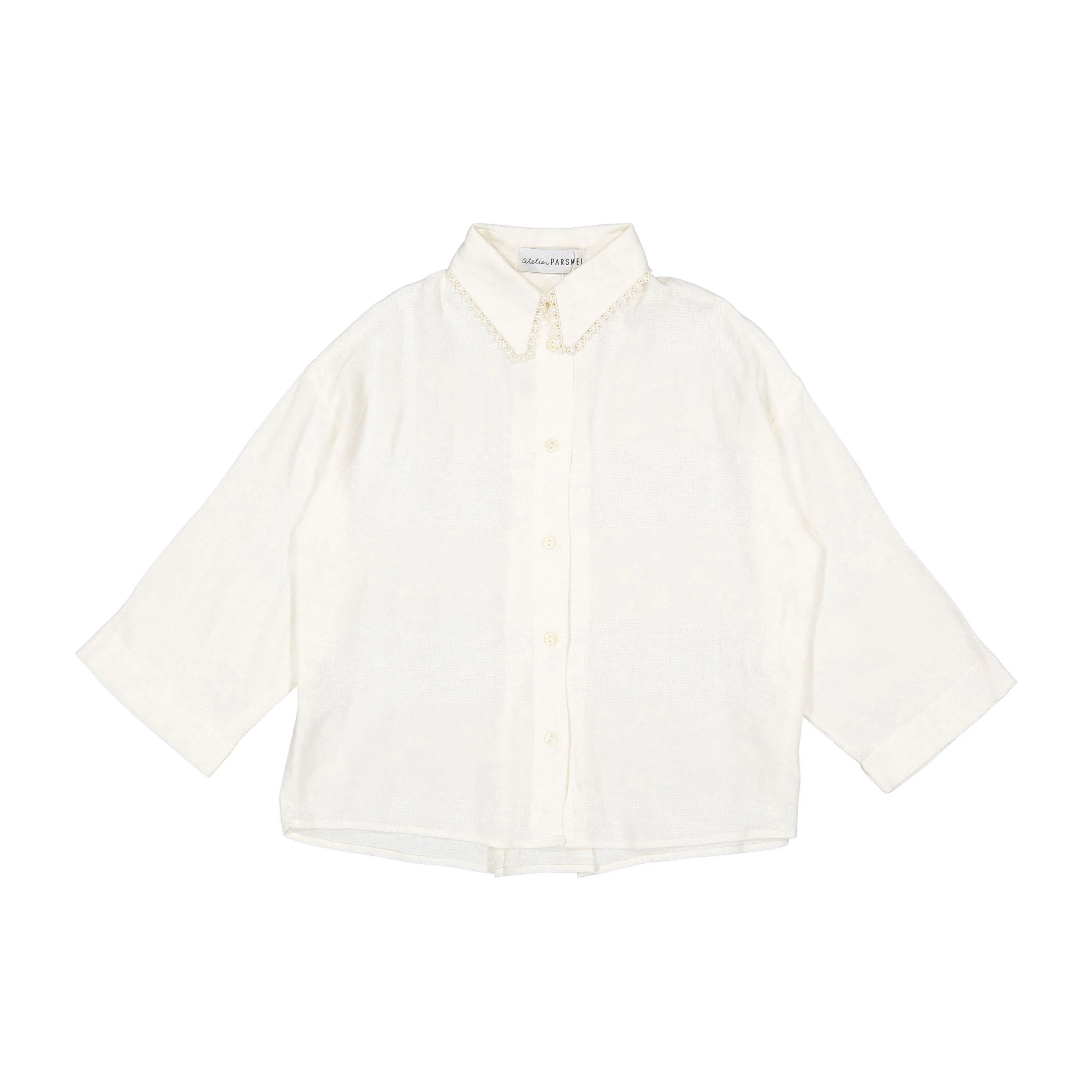 Atelier Parsmei Buttercream Oversized Crop Top
