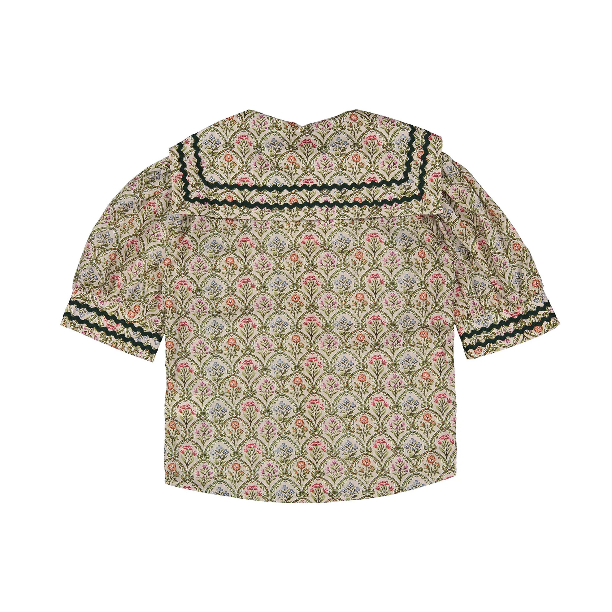 Atelier Parsmei Veiled Rose Ric Rac Detailed Blouse - Image 3