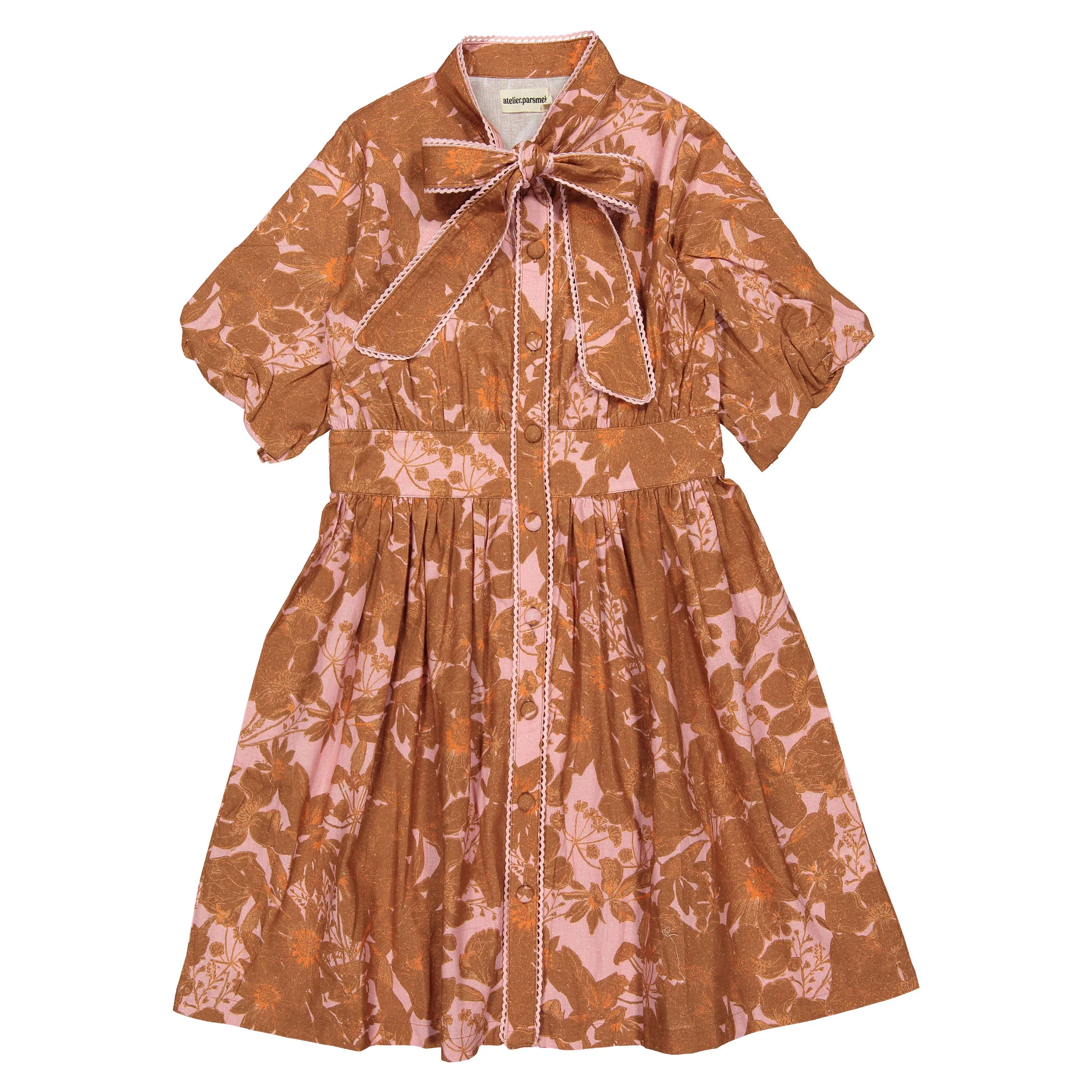 Atelier Parsmei Warhol Pink Bow Tie Dress