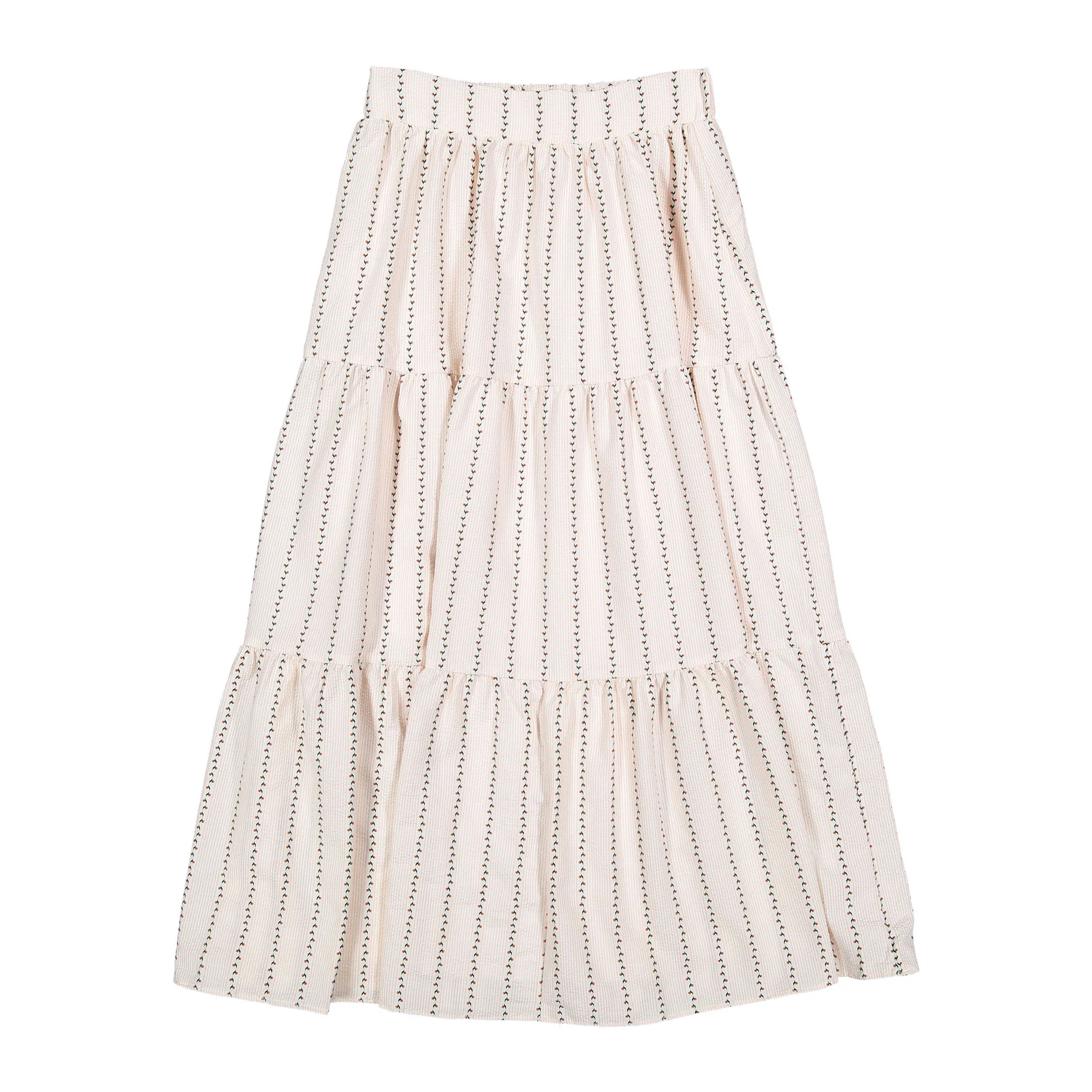 Ava and Lu Blush Design Striped Skirt