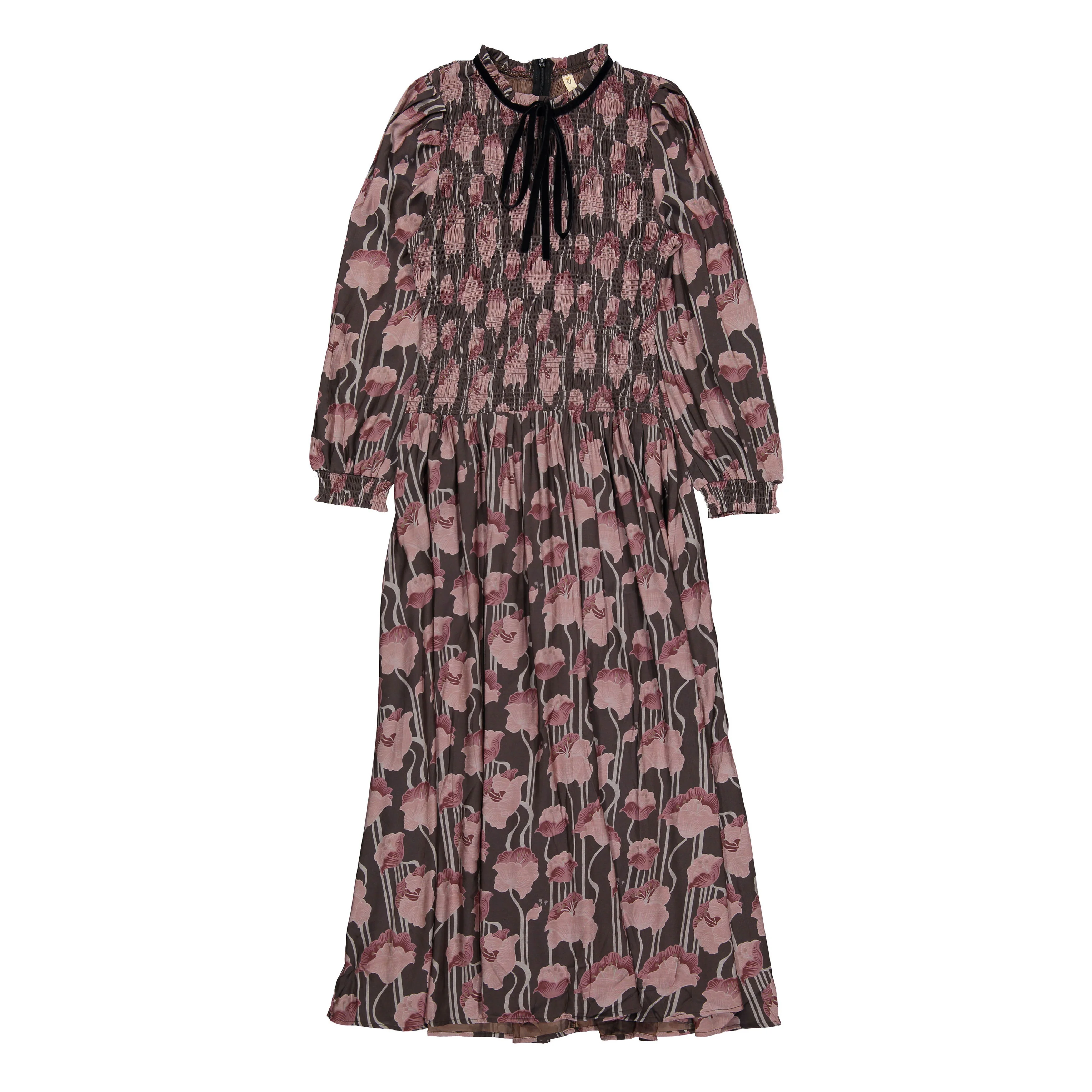Ava and Lu Floral Smock Maxi Dress