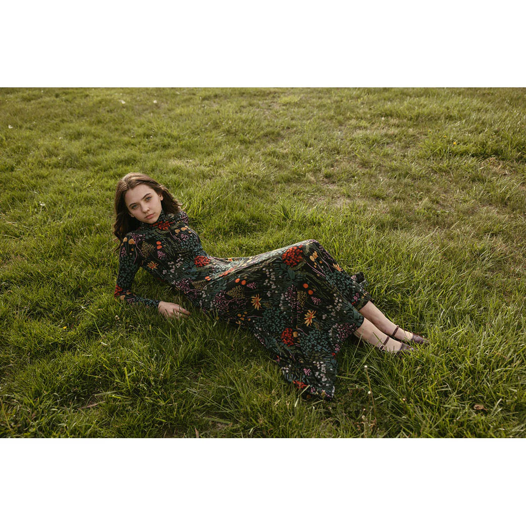 Ava and Lu Garden Floral Turtleneck Dress - Image 3