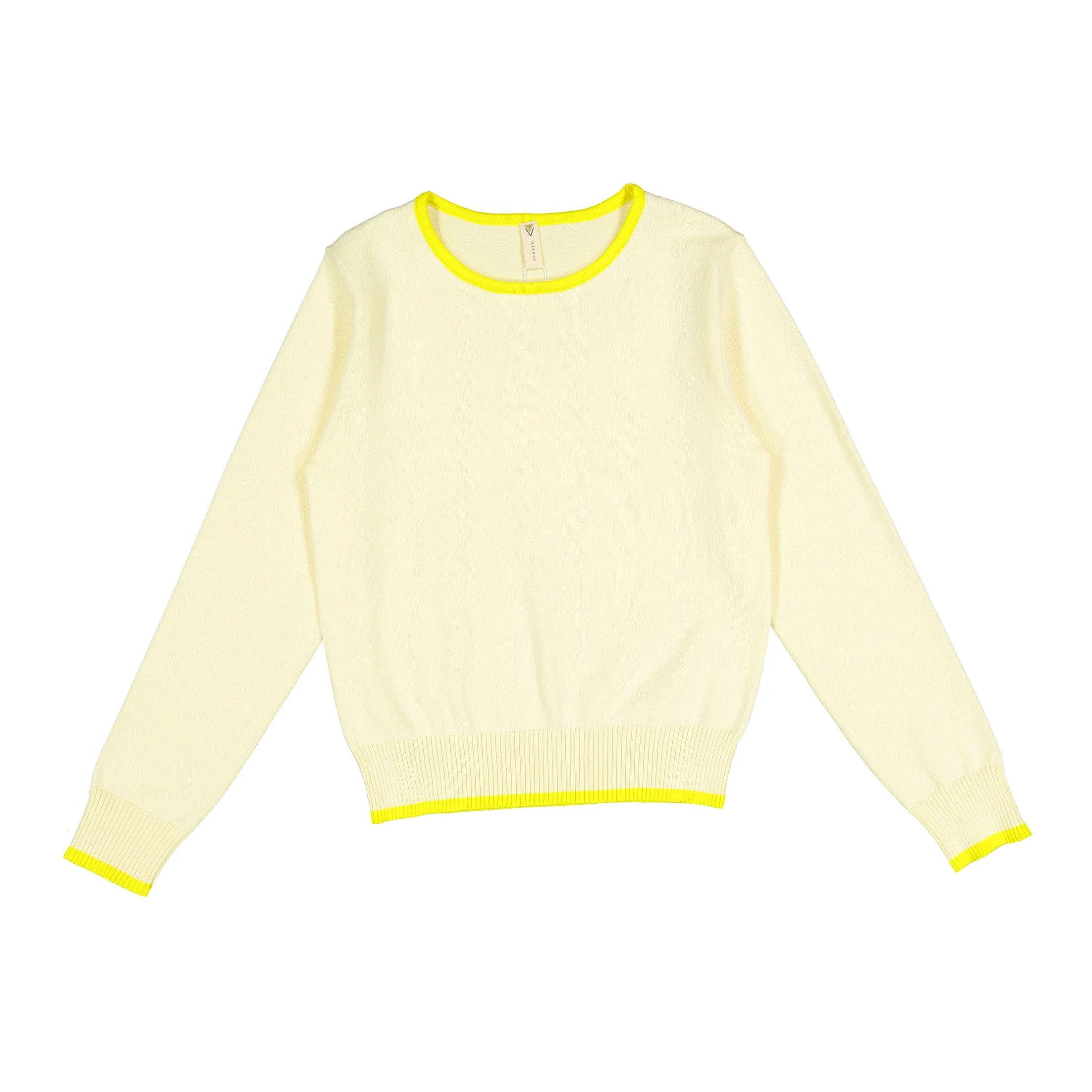 Ava and Lu Light Yellow Sweater