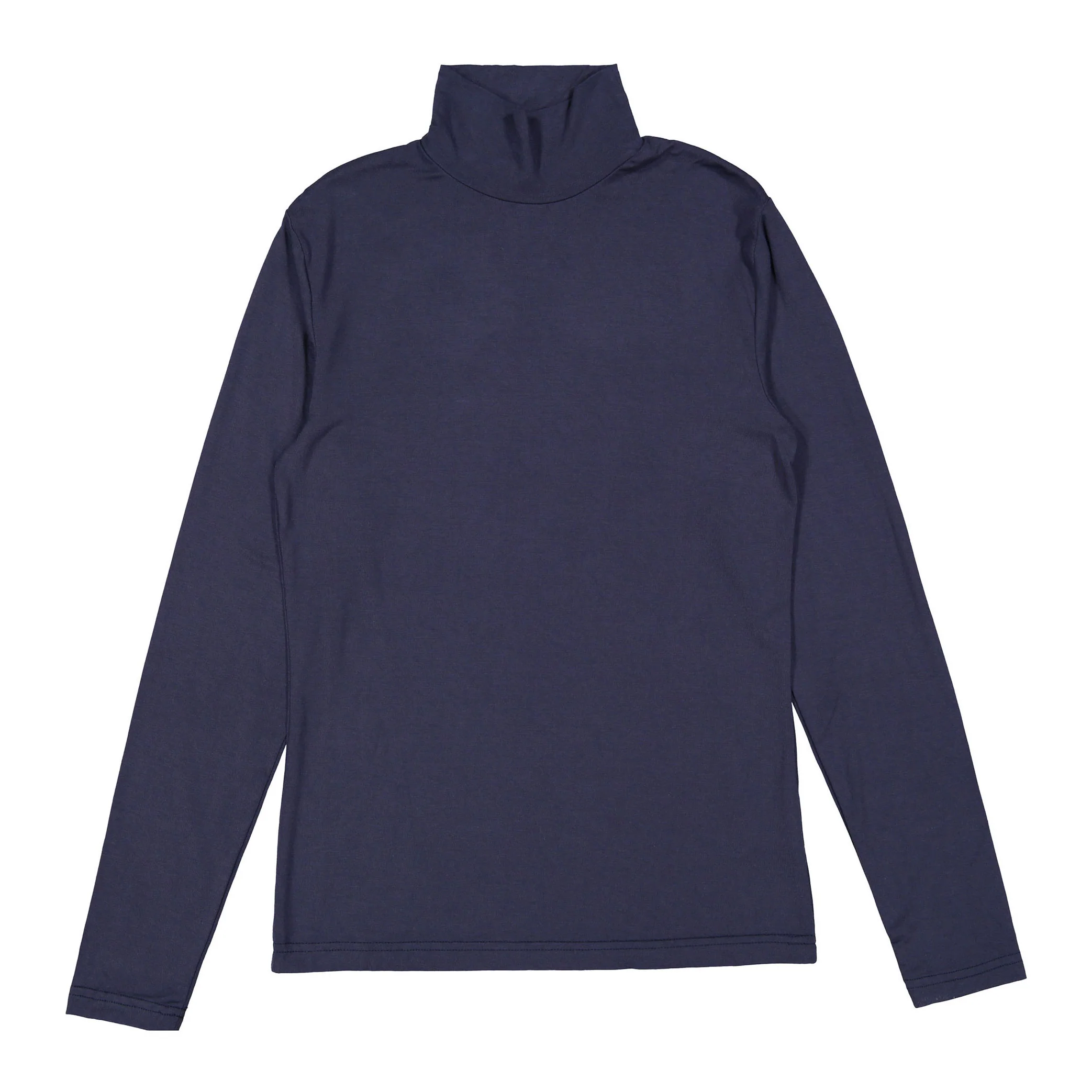 Ava and Lu Navy Solid Turtleneck