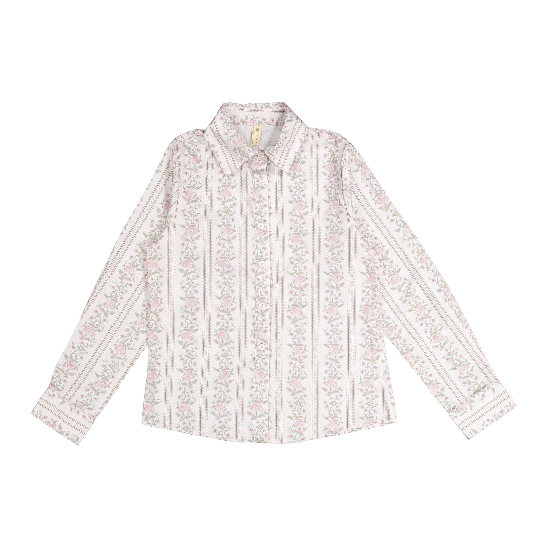 Ava and Lu Roses Striped Blouse