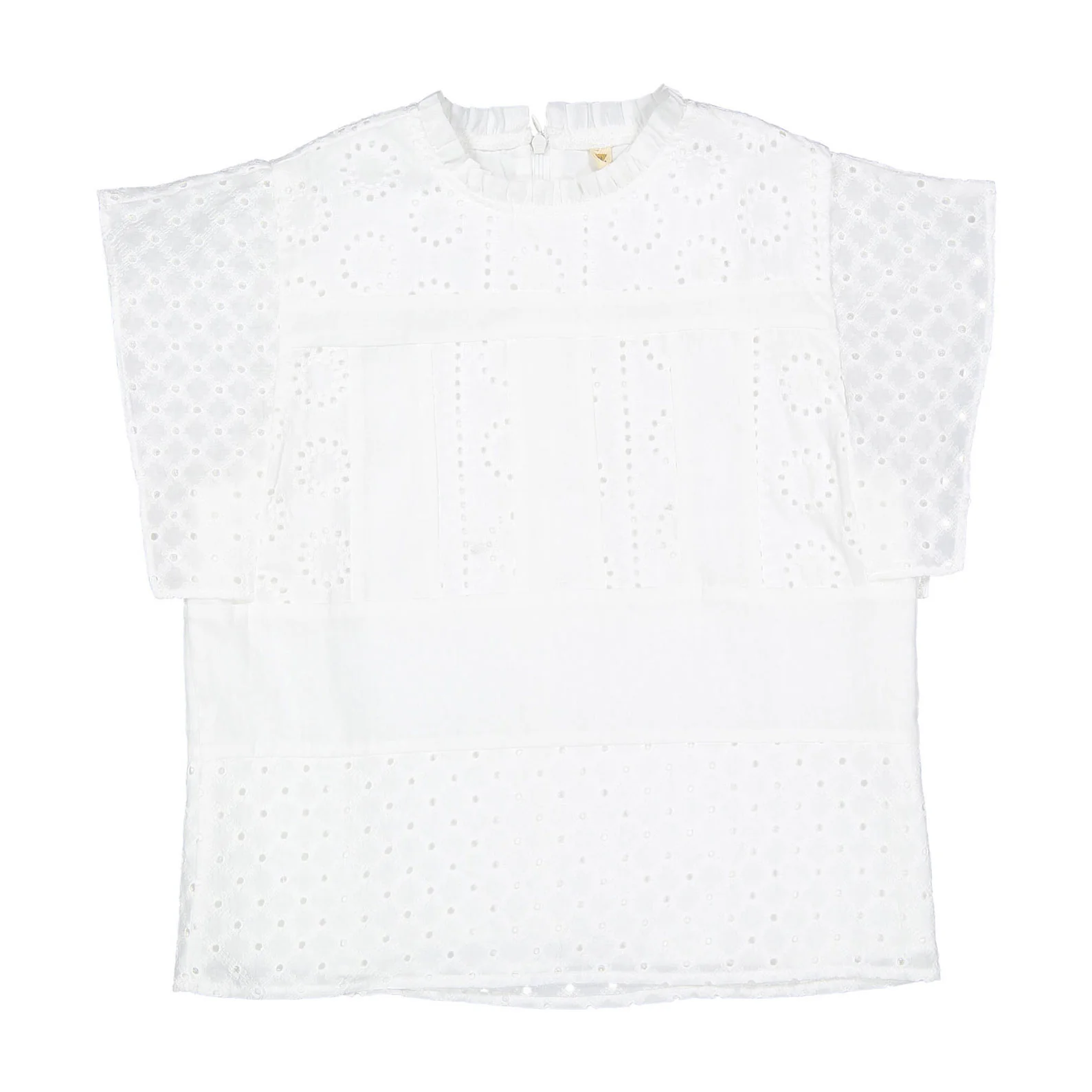 Ava and Lu White Eyelet Blouse