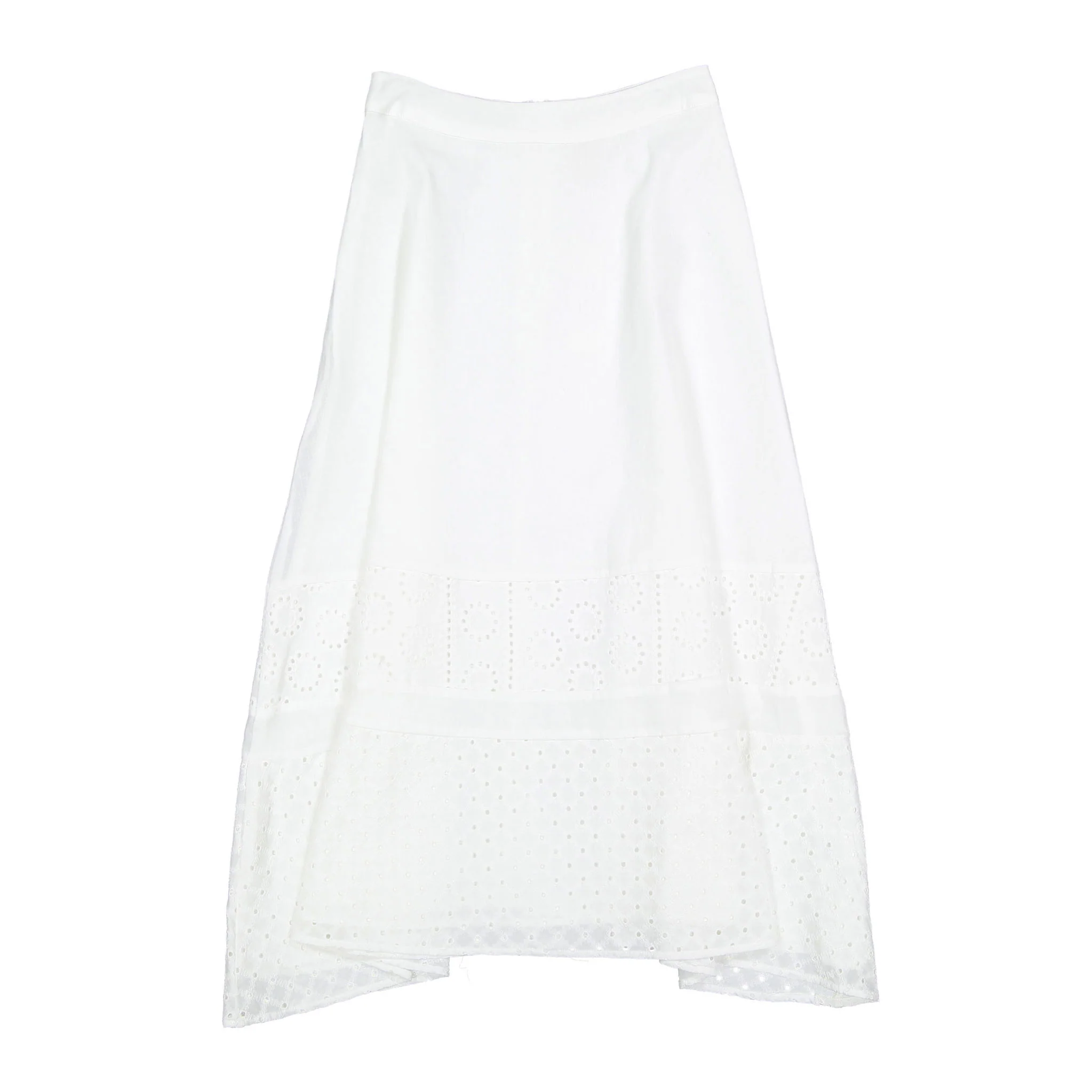 Ava and Lu White Eyelet Bottom Skirt