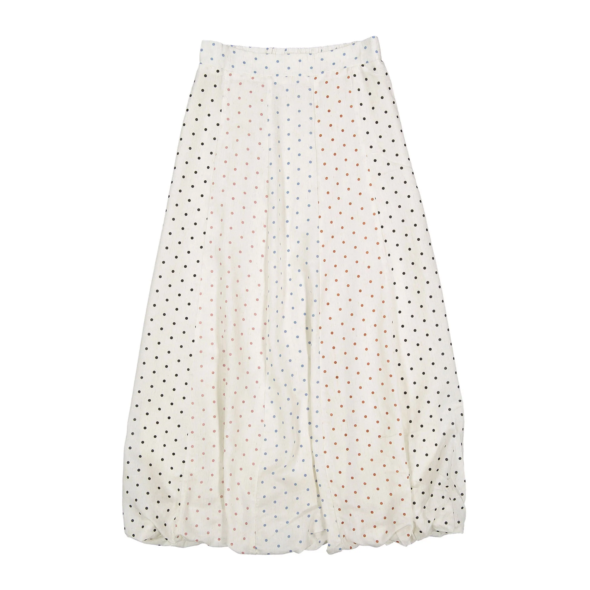 Ava and Lu Beige Polka Dot Skirt