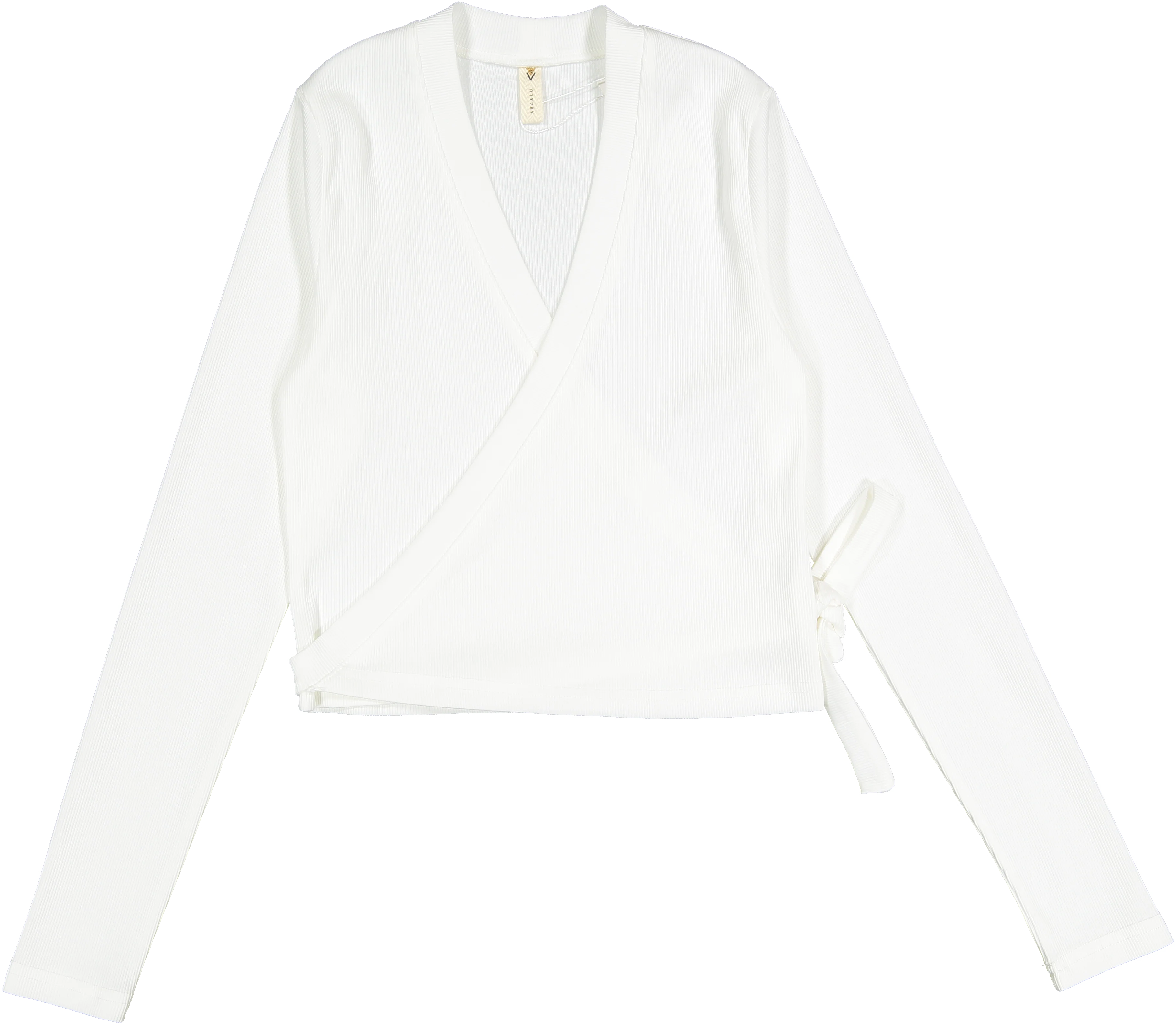 Ava and Lu White Wrap Tee