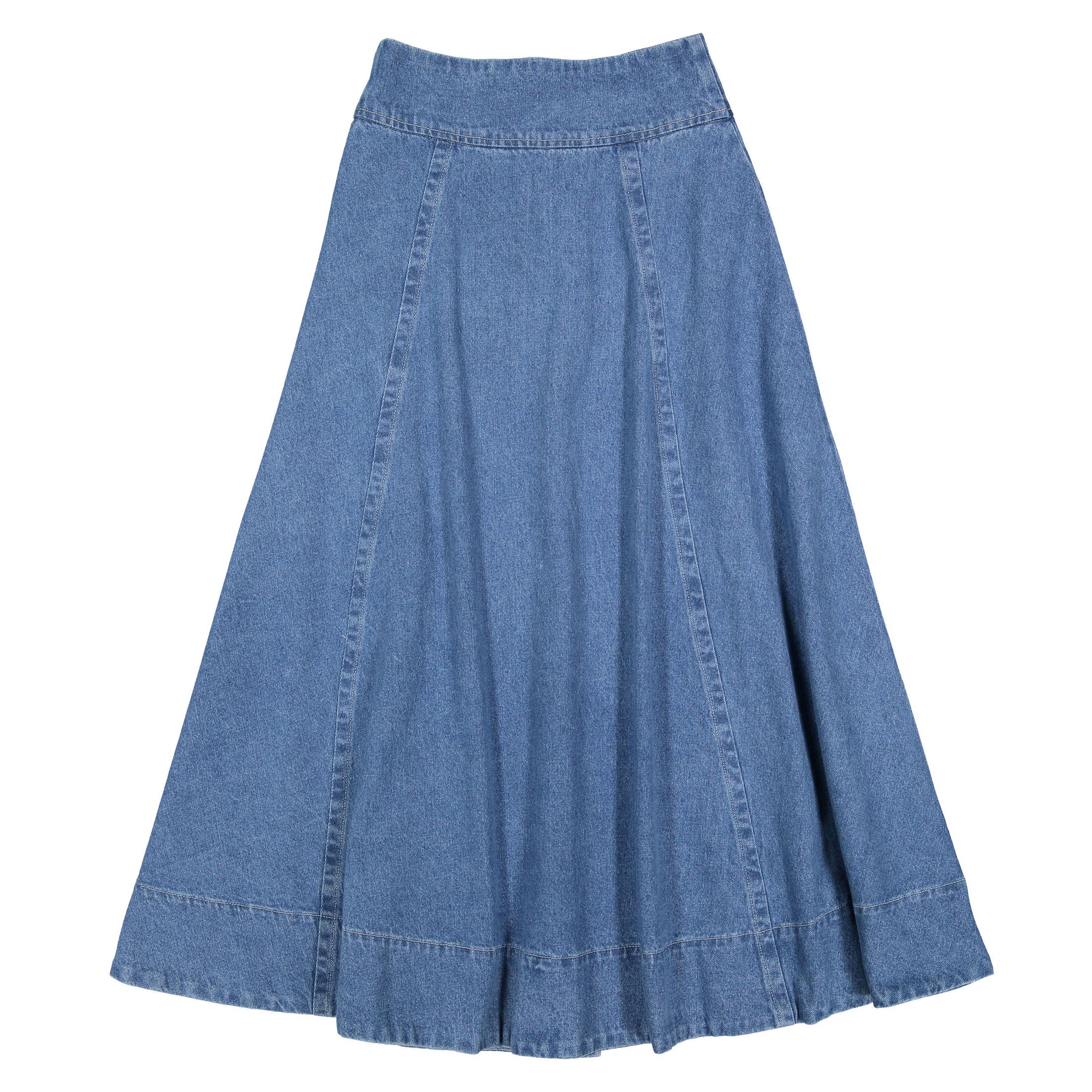 Ava Jeans Blue Denim Button Down Skirt - Image 2