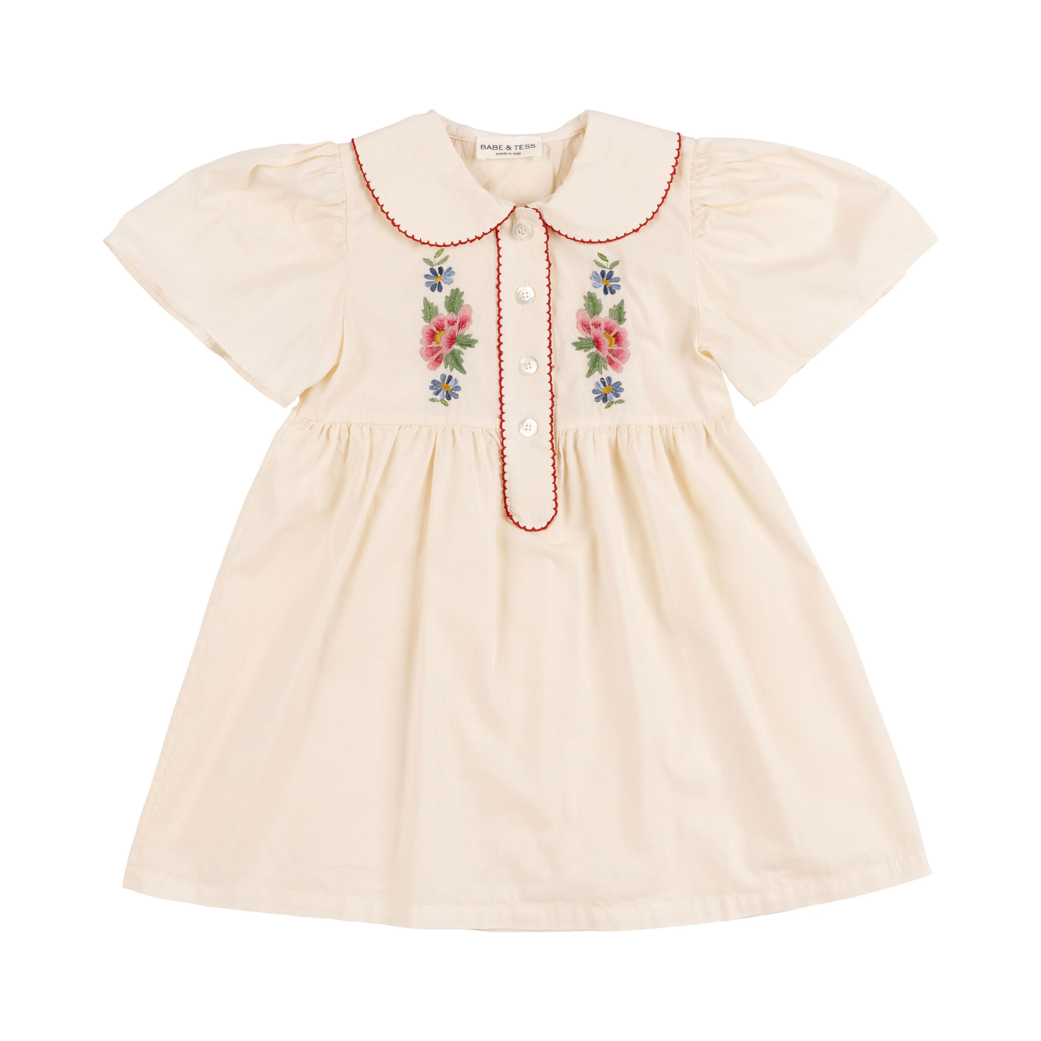 Babe and Tess Natural Geraldine Mini Dress