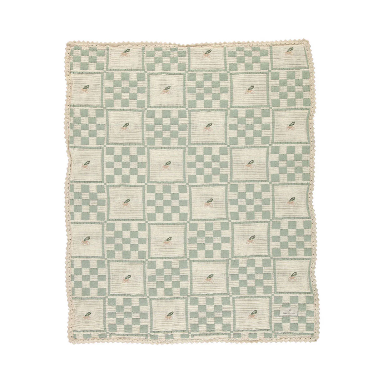 Bebe Organic Acorn Patchwork Blanket - Image 2